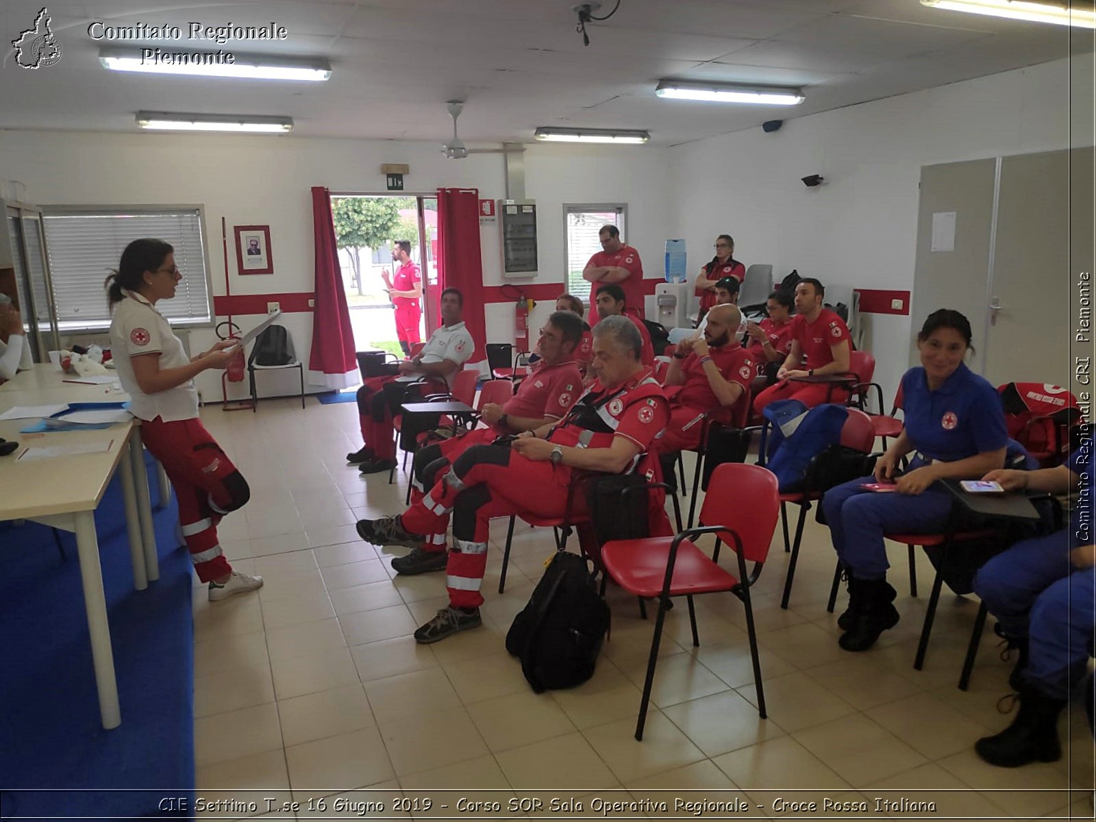 CIE Settimo T.se 16 Giugno 2019 - Corso SOR Sala Operativa Regionale - Croce Rossa Italiana - Comitato Regionale del Piemonte