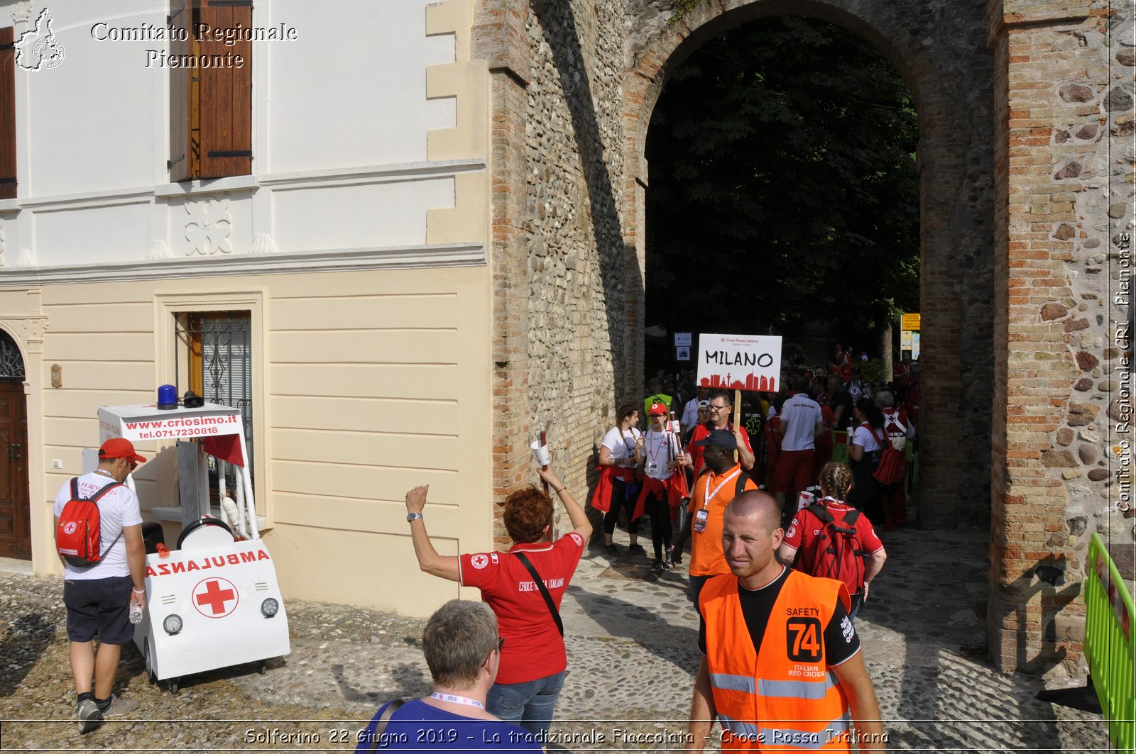 Solferino 22 Giugno 2019 - La tradizionale Fiaccolata - Croce Rossa Italiana - Comitato Regionale del Piemonte