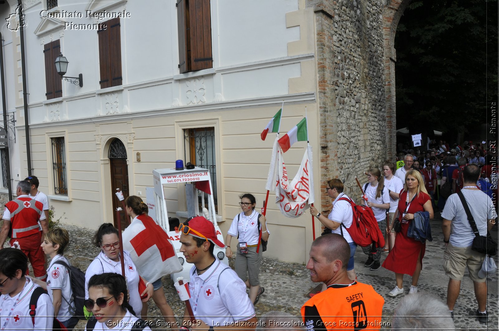 Solferino 22 Giugno 2019 - La tradizionale Fiaccolata - Croce Rossa Italiana - Comitato Regionale del Piemonte