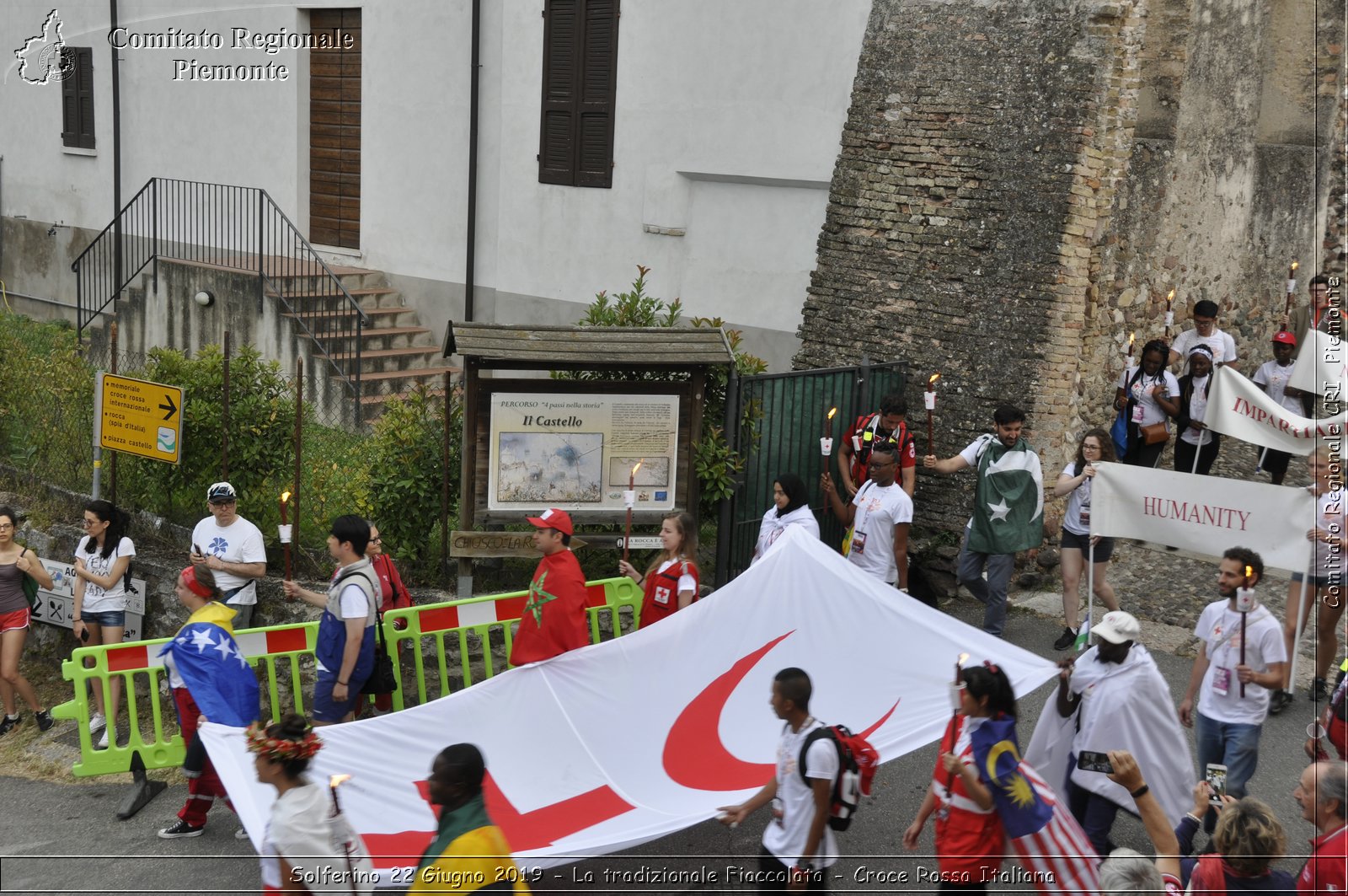 Solferino 22 Giugno 2019 - La tradizionale Fiaccolata - Croce Rossa Italiana - Comitato Regionale del Piemonte