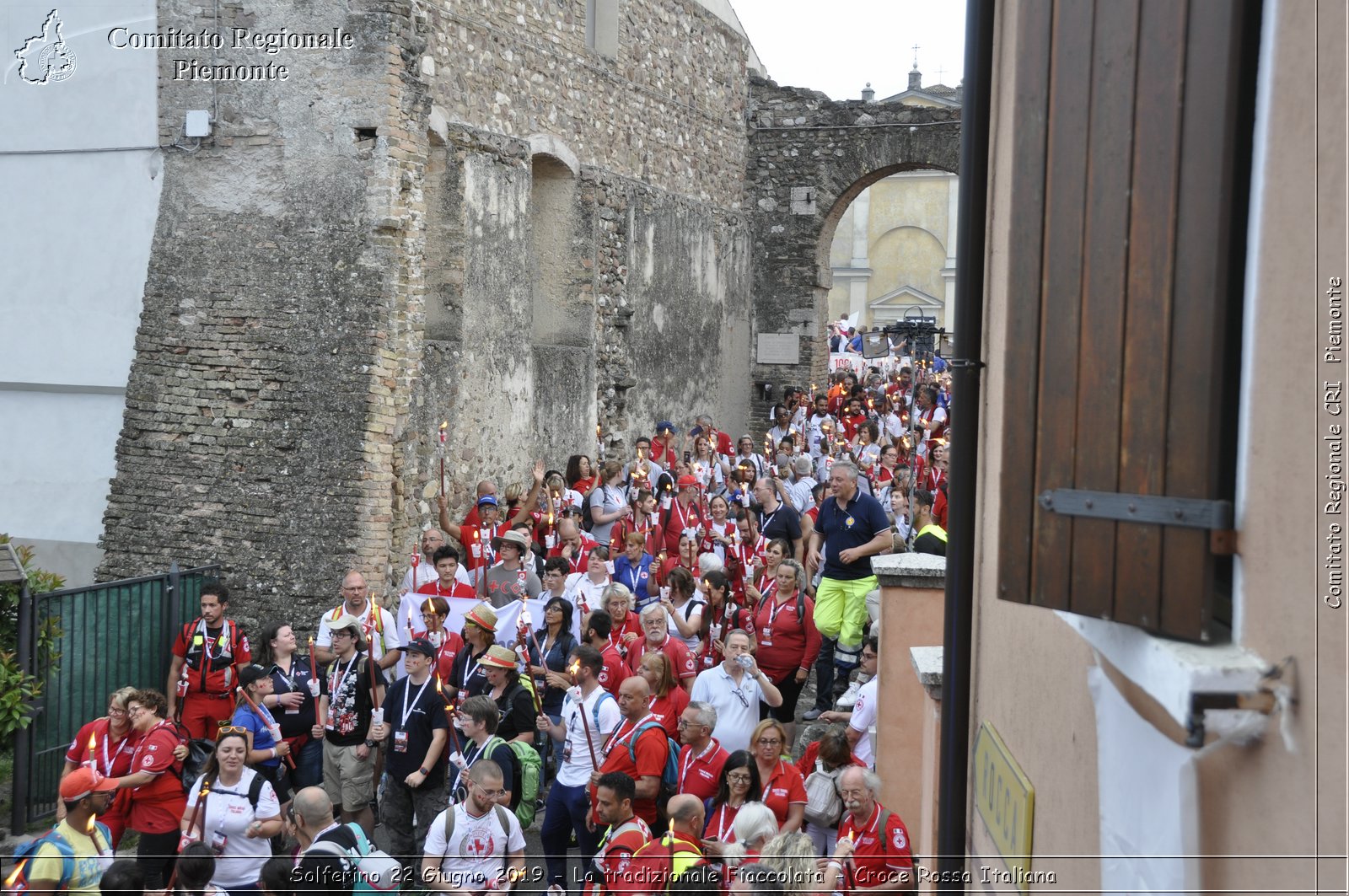 Solferino 22 Giugno 2019 - La tradizionale Fiaccolata - Croce Rossa Italiana - Comitato Regionale del Piemonte