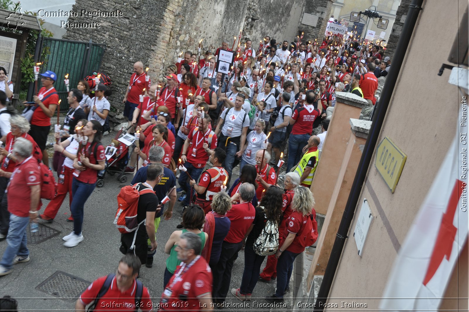 Solferino 22 Giugno 2019 - La tradizionale Fiaccolata - Croce Rossa Italiana - Comitato Regionale del Piemonte