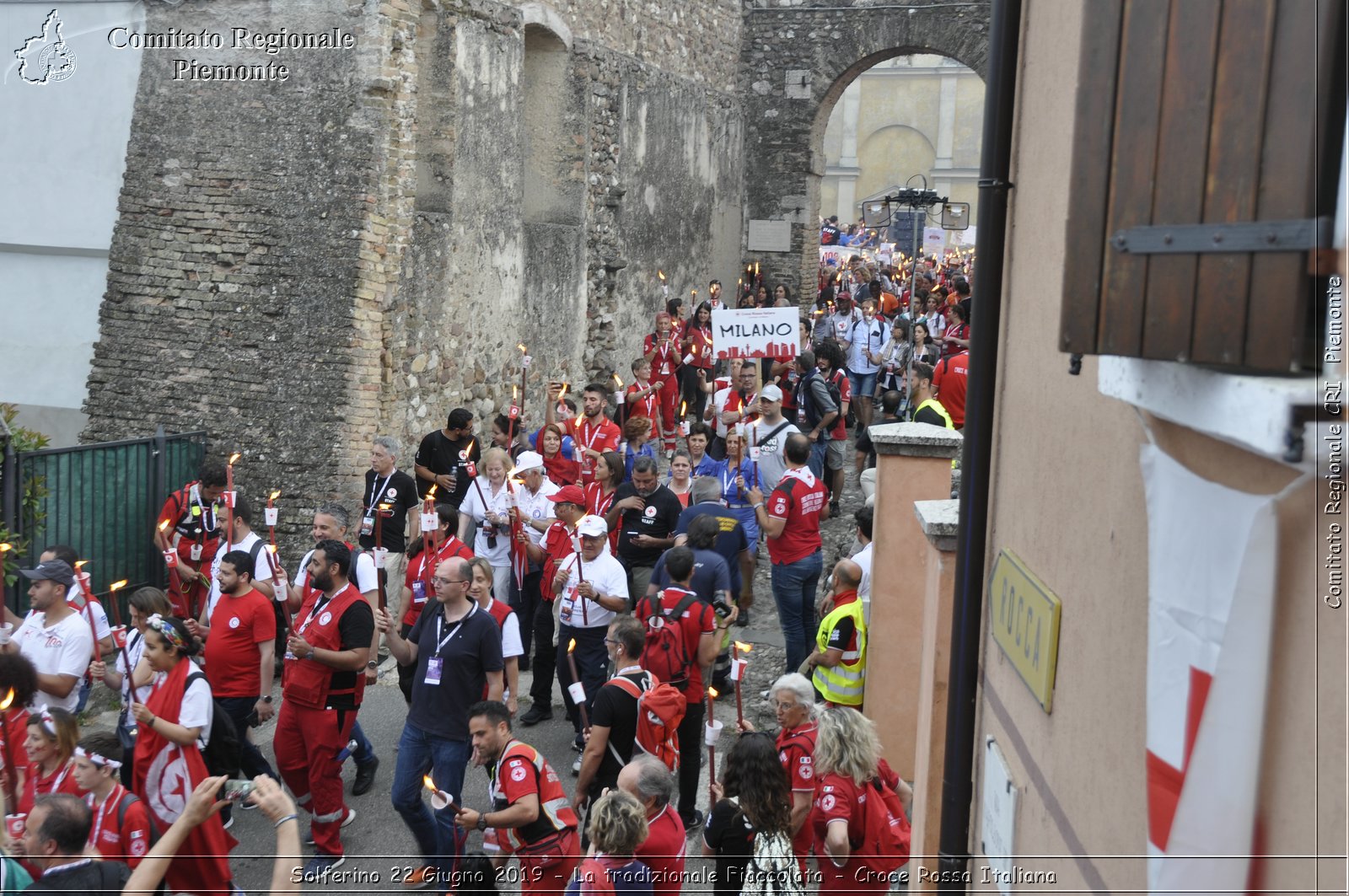 Solferino 22 Giugno 2019 - La tradizionale Fiaccolata - Croce Rossa Italiana - Comitato Regionale del Piemonte