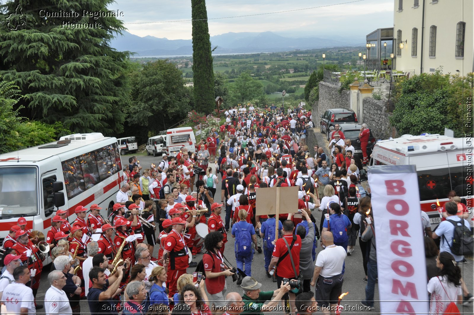 Solferino 22 Giugno 2019 - La tradizionale Fiaccolata - Croce Rossa Italiana - Comitato Regionale del Piemonte