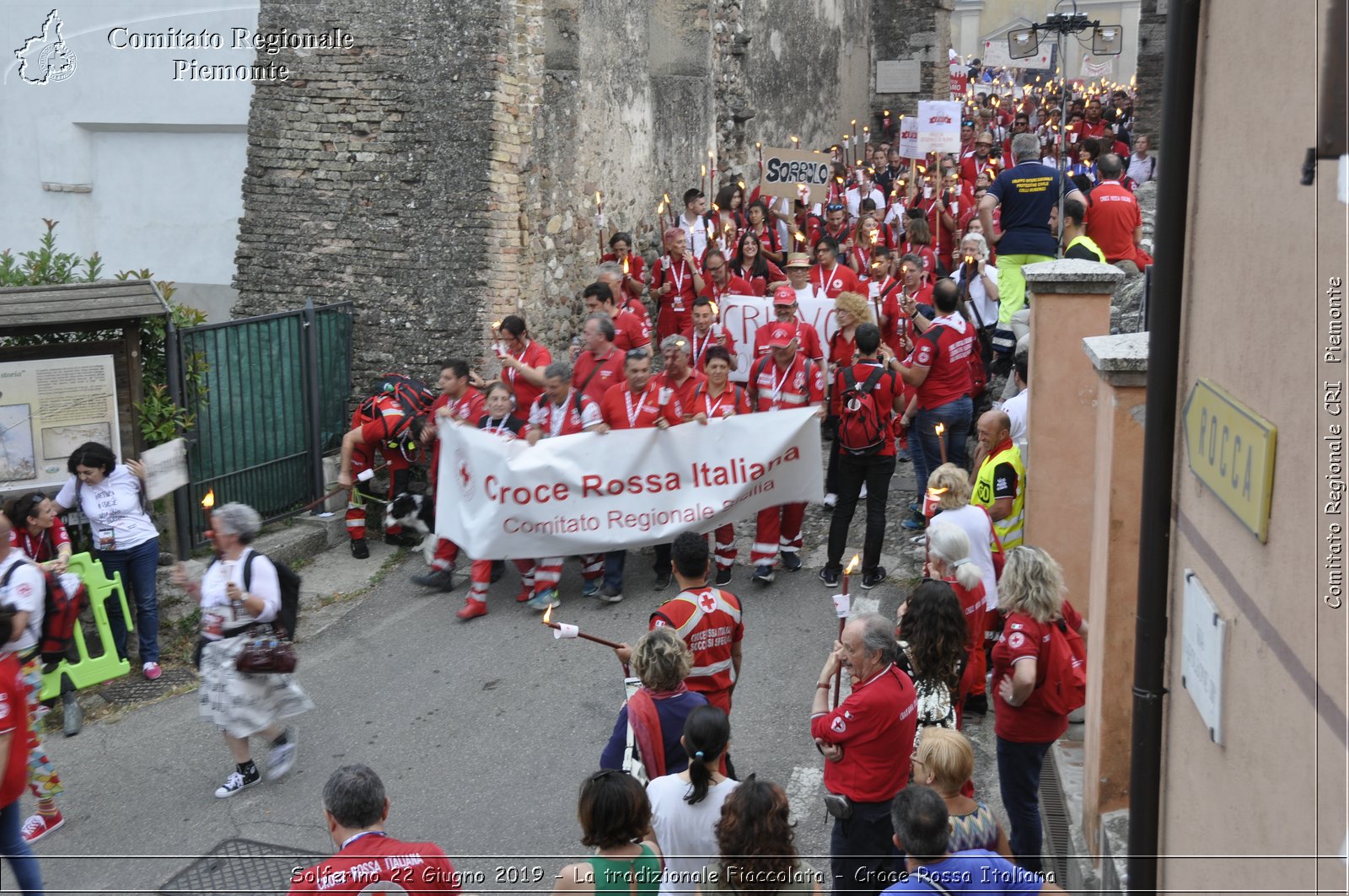 Solferino 22 Giugno 2019 - La tradizionale Fiaccolata - Croce Rossa Italiana - Comitato Regionale del Piemonte