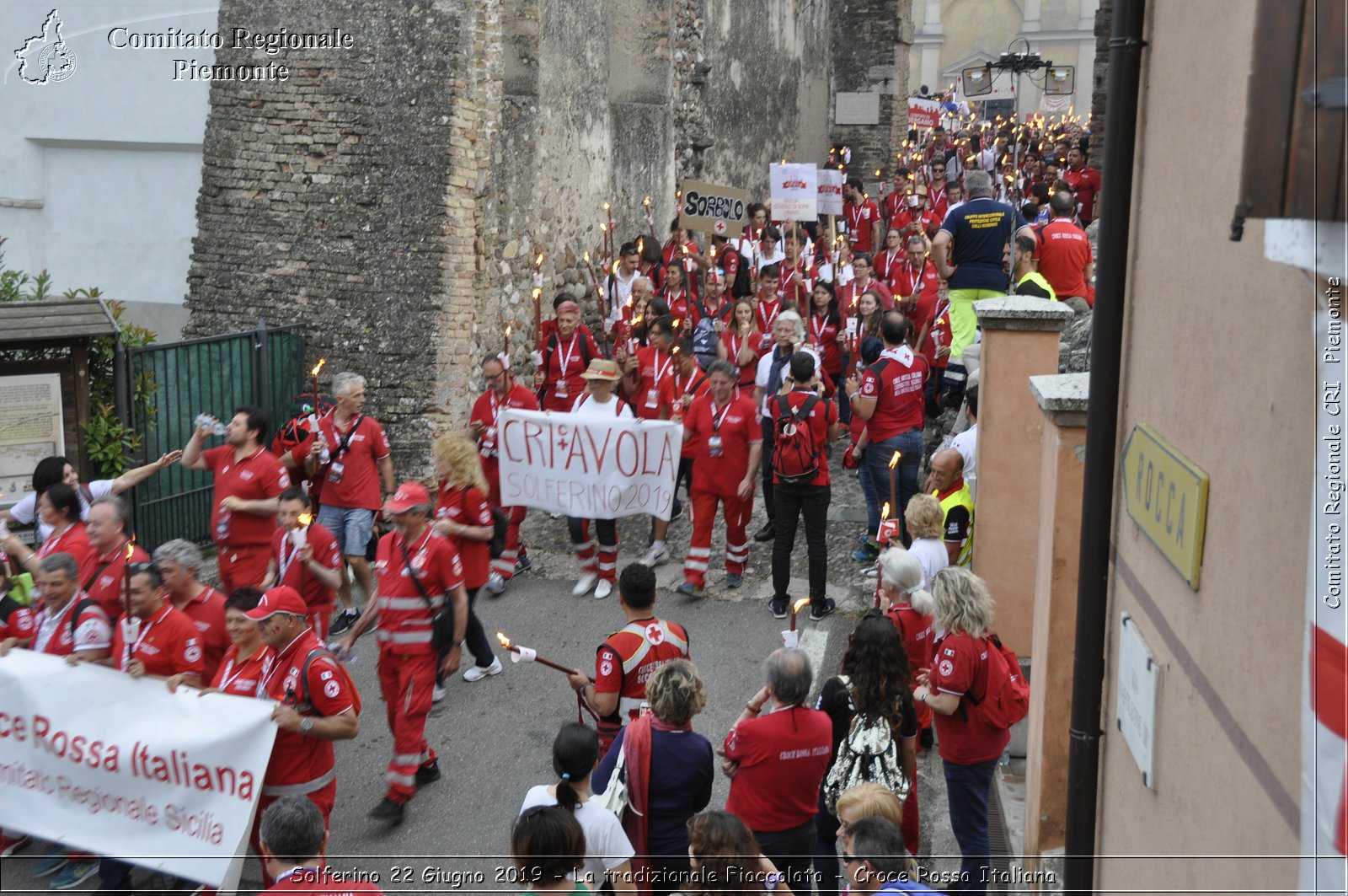 Solferino 22 Giugno 2019 - La tradizionale Fiaccolata - Croce Rossa Italiana - Comitato Regionale del Piemonte