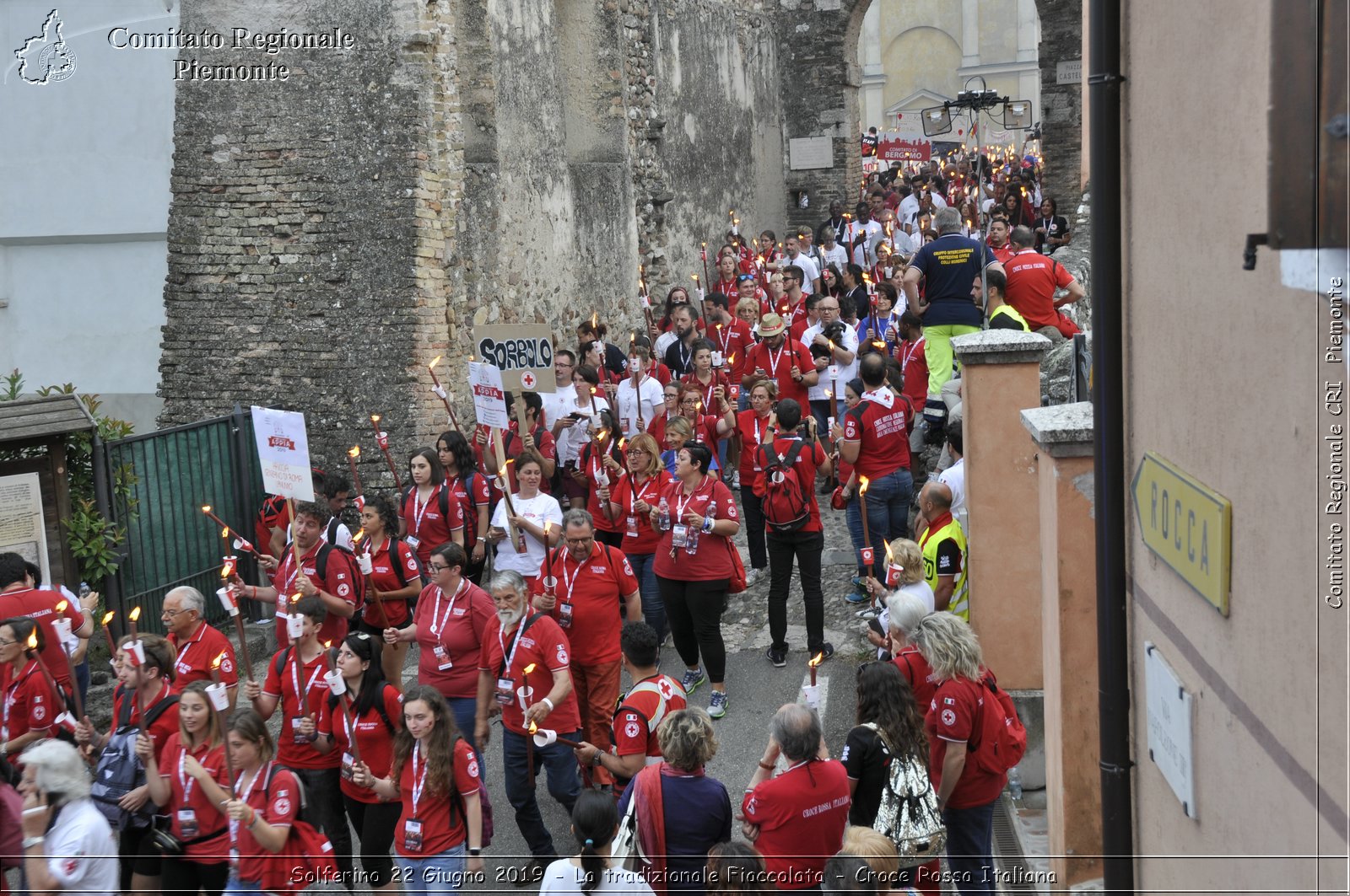 Solferino 22 Giugno 2019 - La tradizionale Fiaccolata - Croce Rossa Italiana - Comitato Regionale del Piemonte