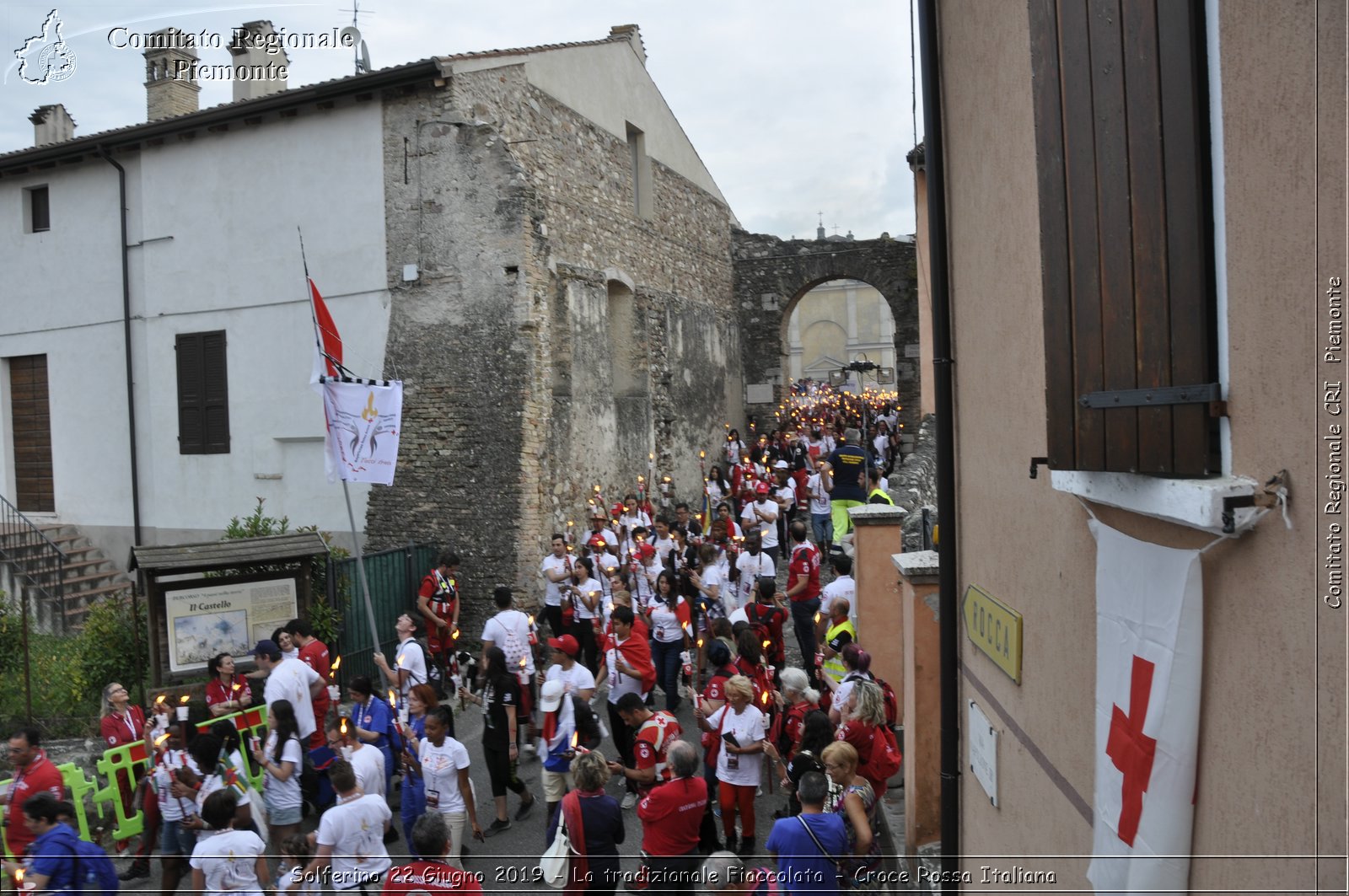 Solferino 22 Giugno 2019 - La tradizionale Fiaccolata - Croce Rossa Italiana - Comitato Regionale del Piemonte