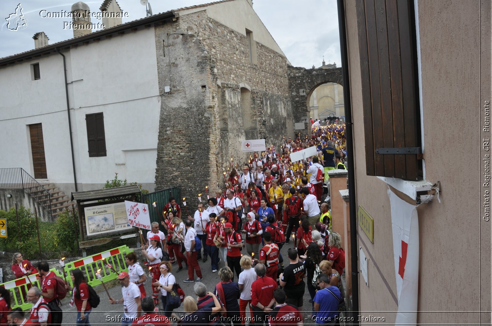 Solferino 22 Giugno 2019 - La tradizionale Fiaccolata - Croce Rossa Italiana - Comitato Regionale del Piemonte