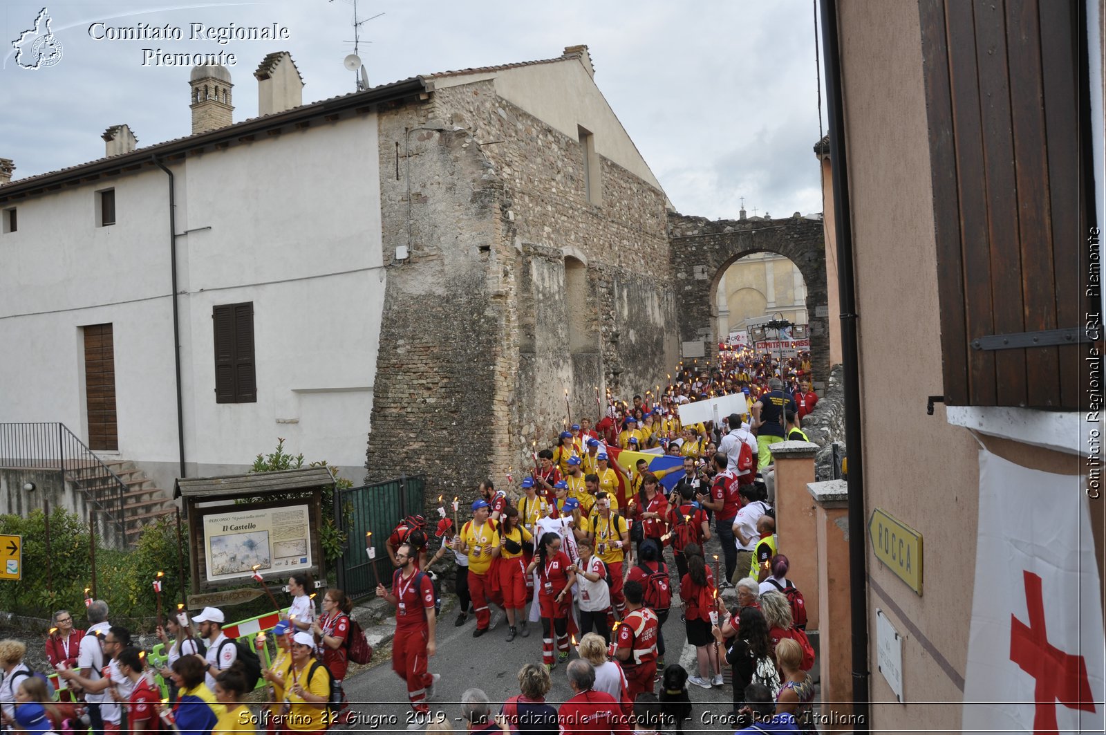 Solferino 22 Giugno 2019 - La tradizionale Fiaccolata - Croce Rossa Italiana - Comitato Regionale del Piemonte