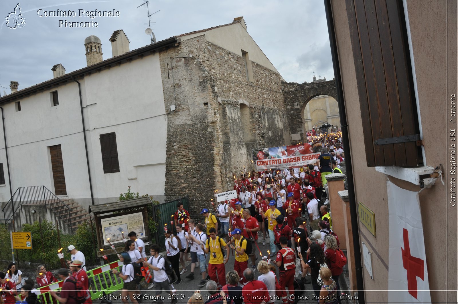 Solferino 22 Giugno 2019 - La tradizionale Fiaccolata - Croce Rossa Italiana - Comitato Regionale del Piemonte