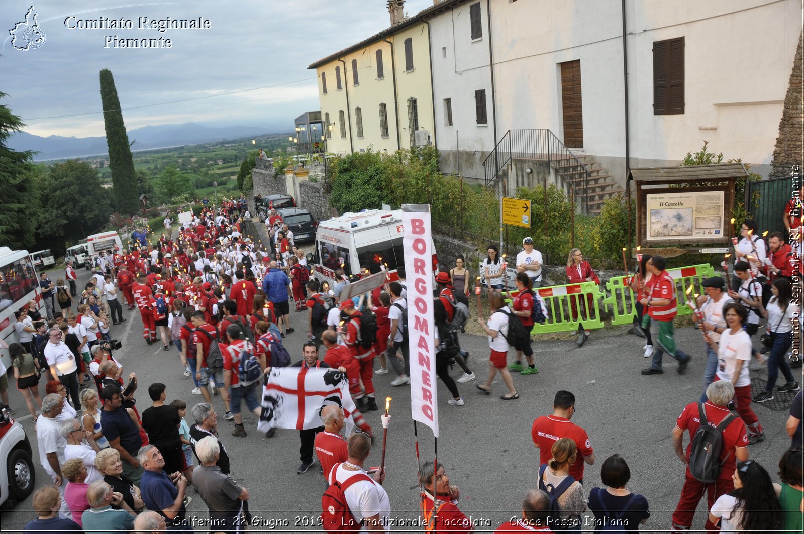 Solferino 22 Giugno 2019 - La tradizionale Fiaccolata - Croce Rossa Italiana - Comitato Regionale del Piemonte