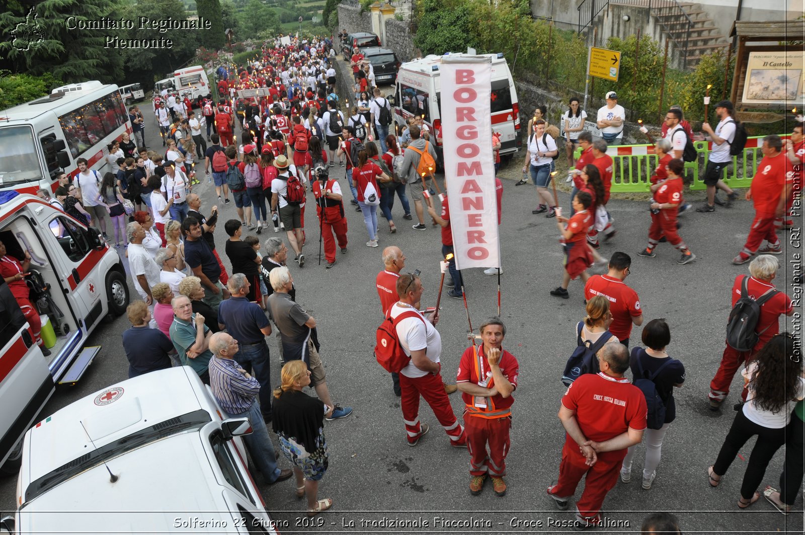 Solferino 22 Giugno 2019 - La tradizionale Fiaccolata - Croce Rossa Italiana - Comitato Regionale del Piemonte