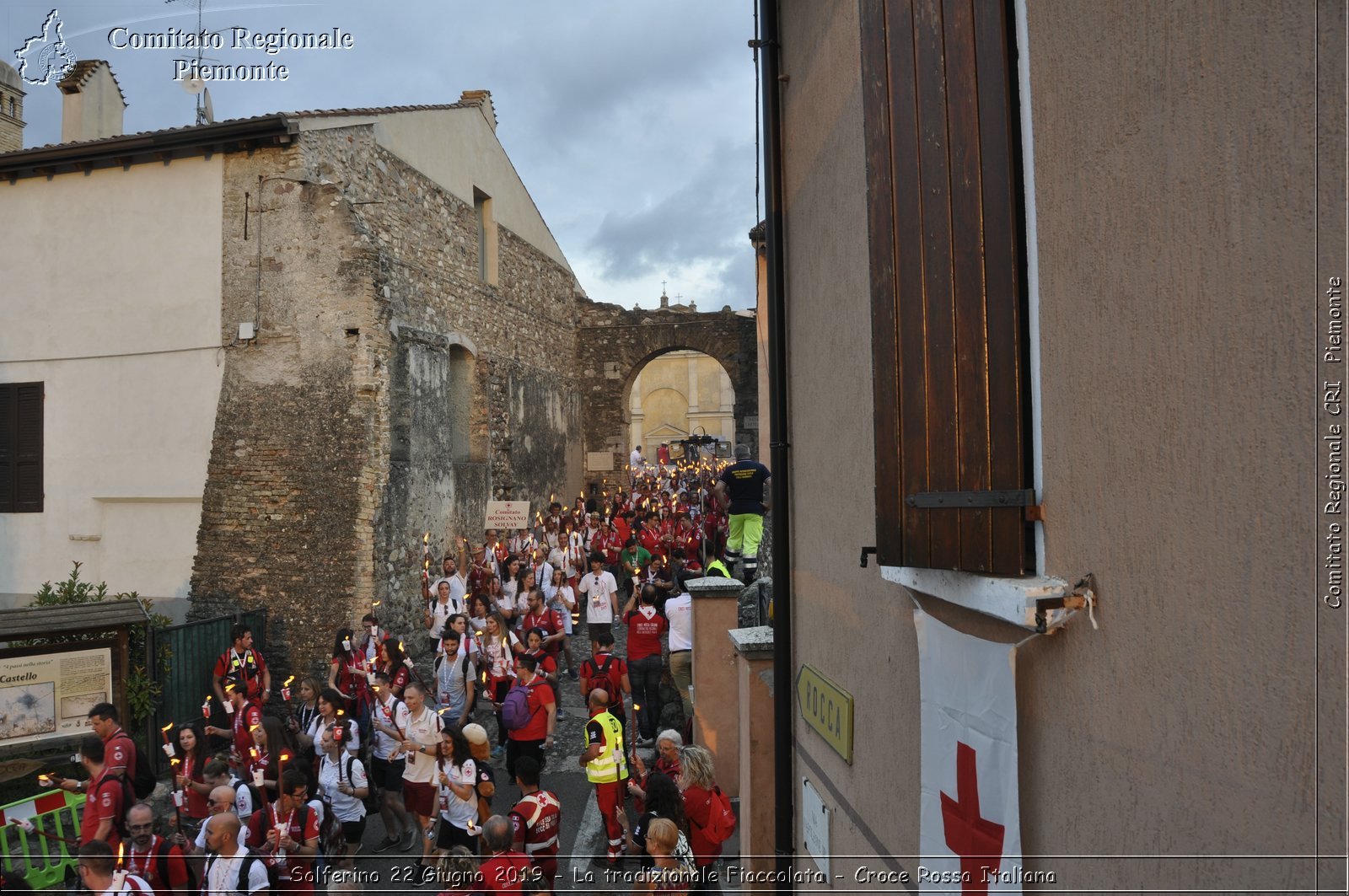 Solferino 22 Giugno 2019 - La tradizionale Fiaccolata - Croce Rossa Italiana - Comitato Regionale del Piemonte