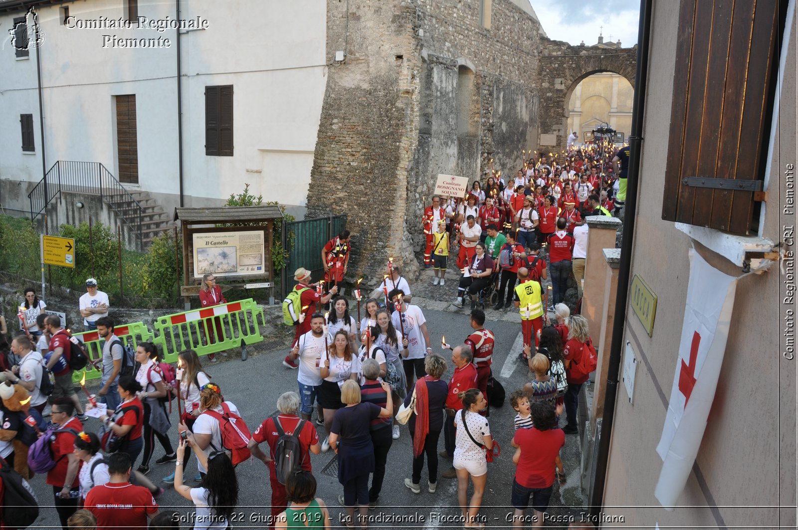 Solferino 22 Giugno 2019 - La tradizionale Fiaccolata - Croce Rossa Italiana - Comitato Regionale del Piemonte