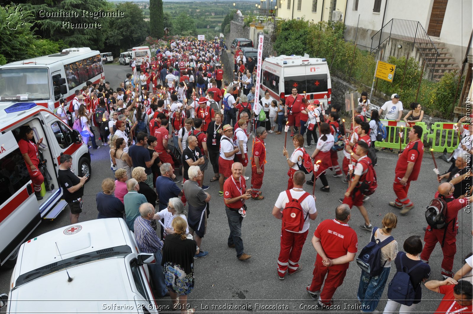 Solferino 22 Giugno 2019 - La tradizionale Fiaccolata - Croce Rossa Italiana - Comitato Regionale del Piemonte