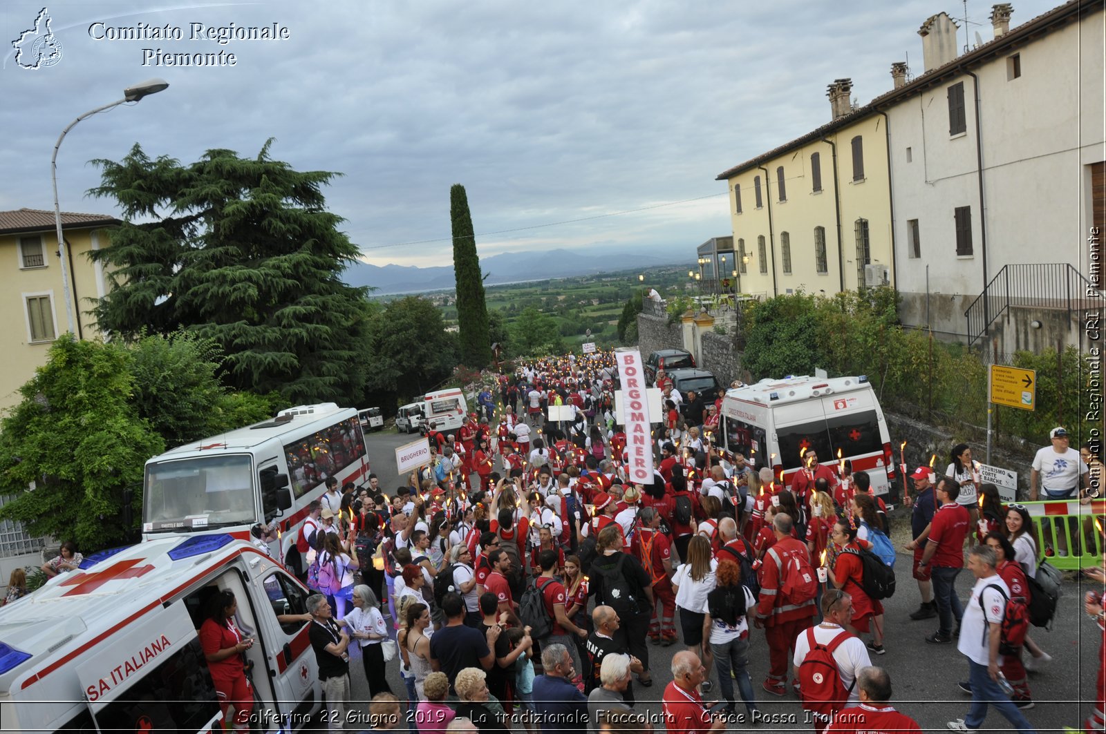 Solferino 22 Giugno 2019 - La tradizionale Fiaccolata - Croce Rossa Italiana - Comitato Regionale del Piemonte