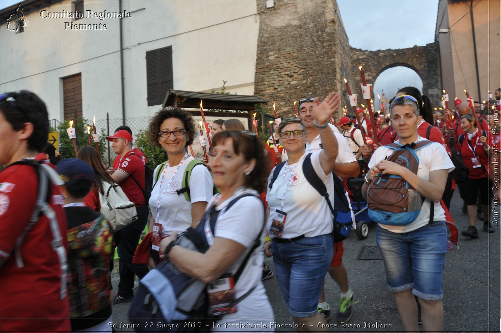 Solferino 22 Giugno 2019 - La tradizionale Fiaccolata - Croce Rossa Italiana - Comitato Regionale del Piemonte