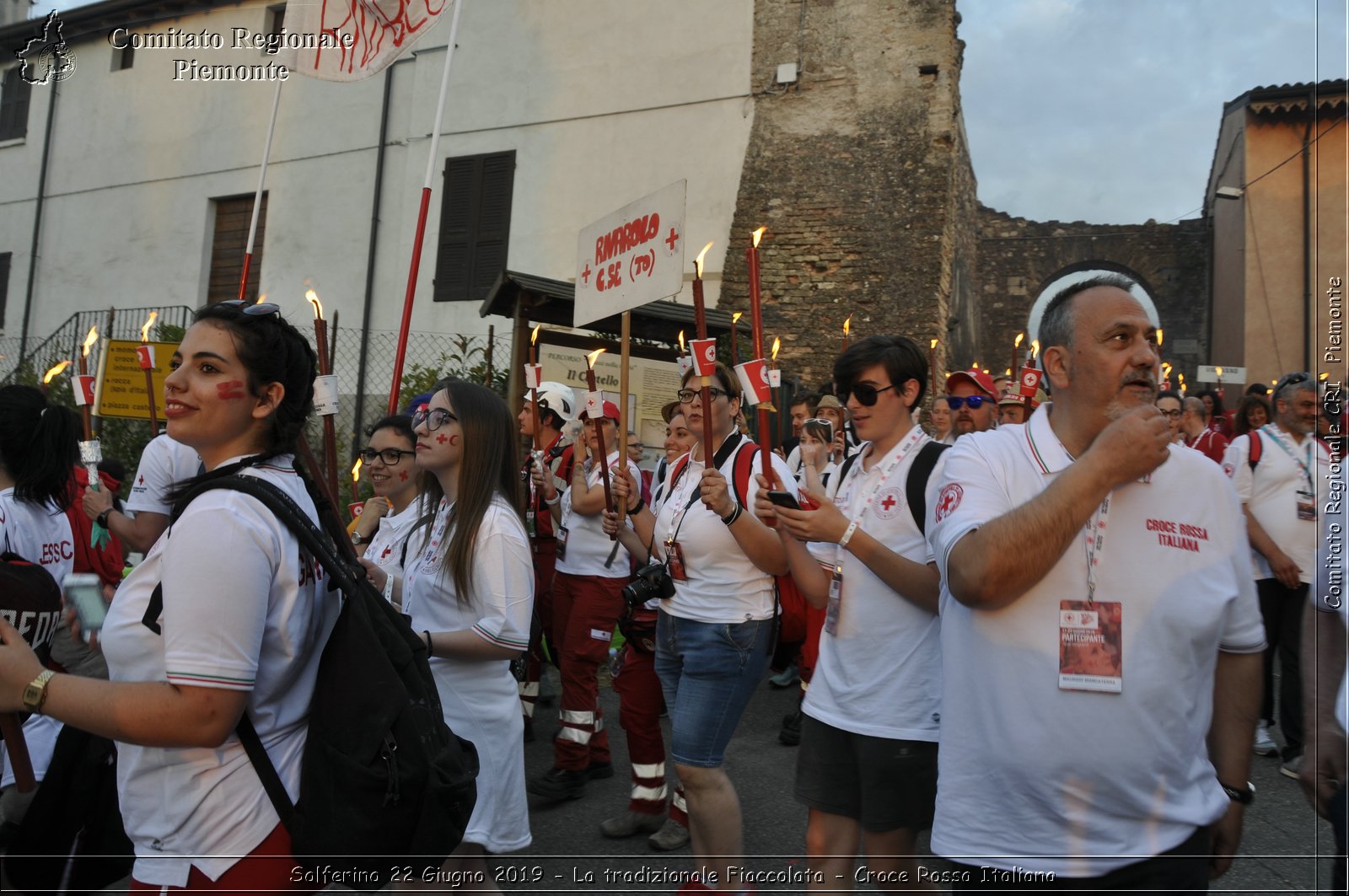 Solferino 22 Giugno 2019 - La tradizionale Fiaccolata - Croce Rossa Italiana - Comitato Regionale del Piemonte