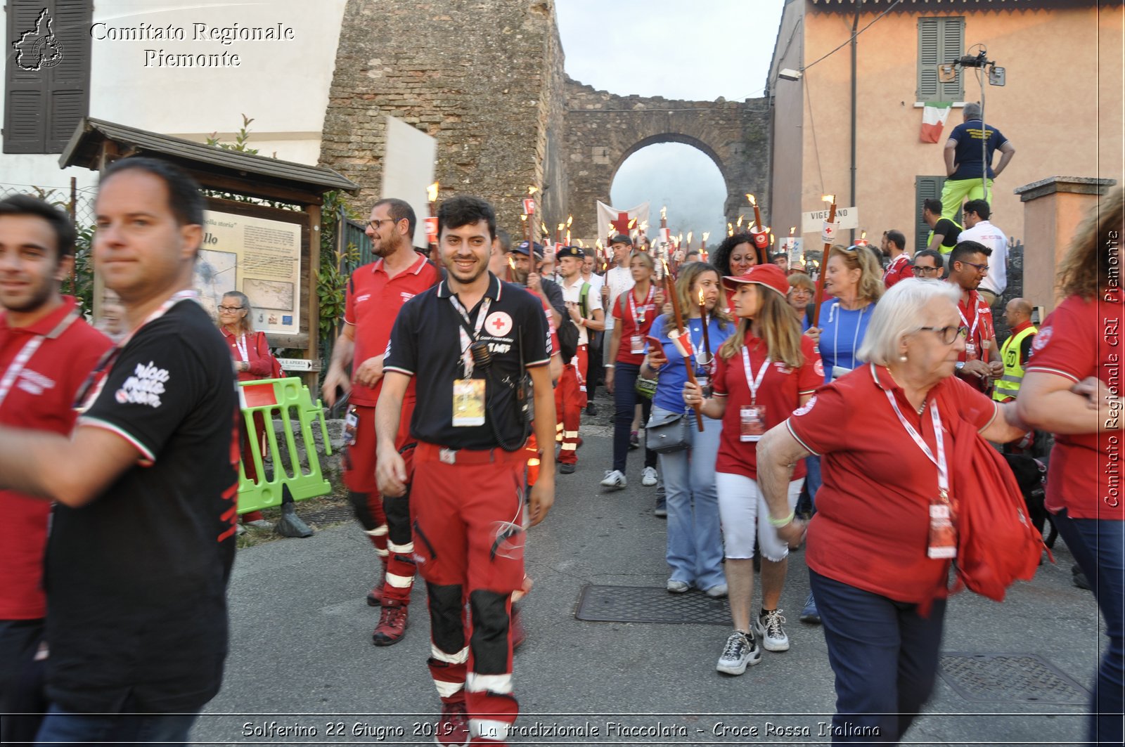 Solferino 22 Giugno 2019 - La tradizionale Fiaccolata - Croce Rossa Italiana - Comitato Regionale del Piemonte