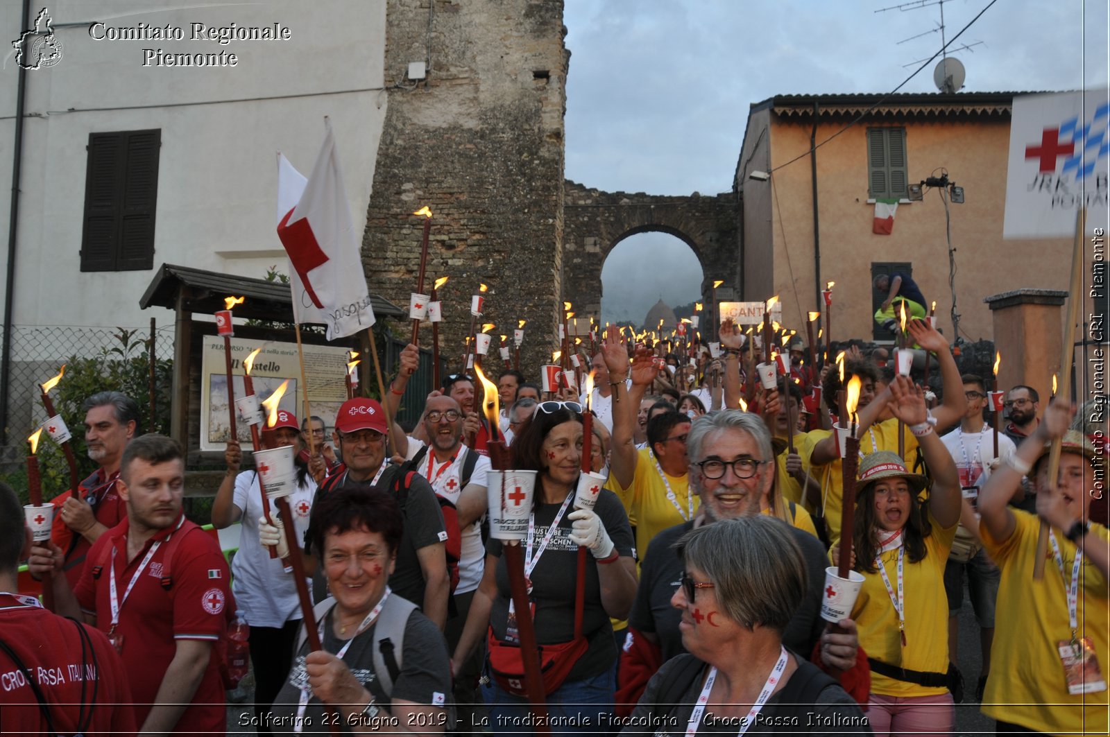 Solferino 22 Giugno 2019 - La tradizionale Fiaccolata - Croce Rossa Italiana - Comitato Regionale del Piemonte