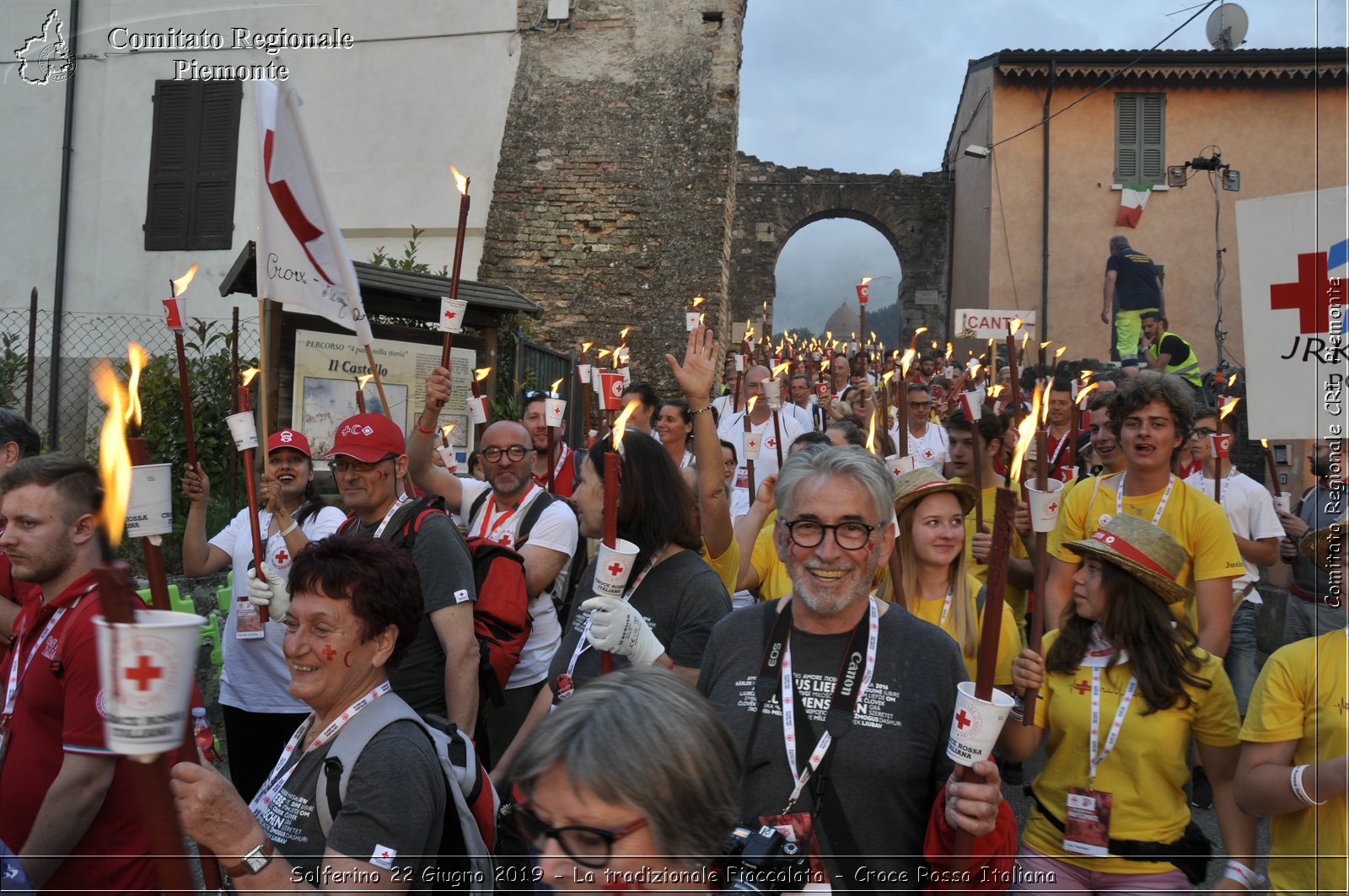 Solferino 22 Giugno 2019 - La tradizionale Fiaccolata - Croce Rossa Italiana - Comitato Regionale del Piemonte