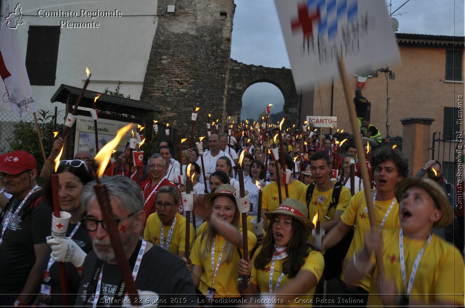 Solferino 22 Giugno 2019 - La tradizionale Fiaccolata - Croce Rossa Italiana - Comitato Regionale del Piemonte