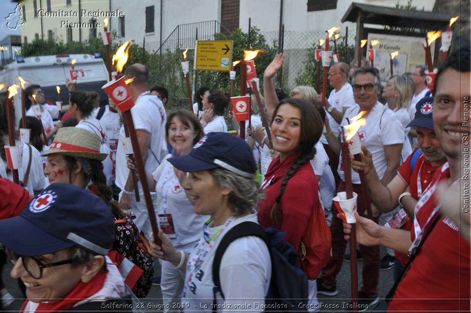 Solferino 22 Giugno 2019 - La tradizionale Fiaccolata - Croce Rossa Italiana - Comitato Regionale del Piemonte