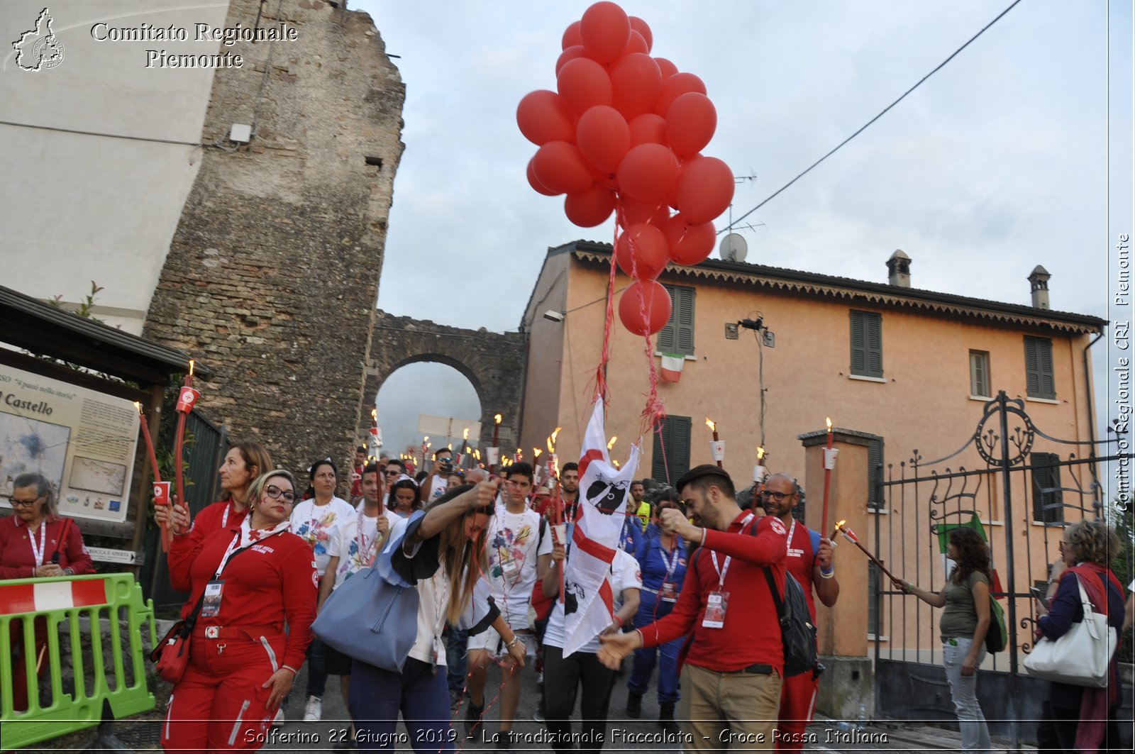 Solferino 22 Giugno 2019 - La tradizionale Fiaccolata - Croce Rossa Italiana - Comitato Regionale del Piemonte