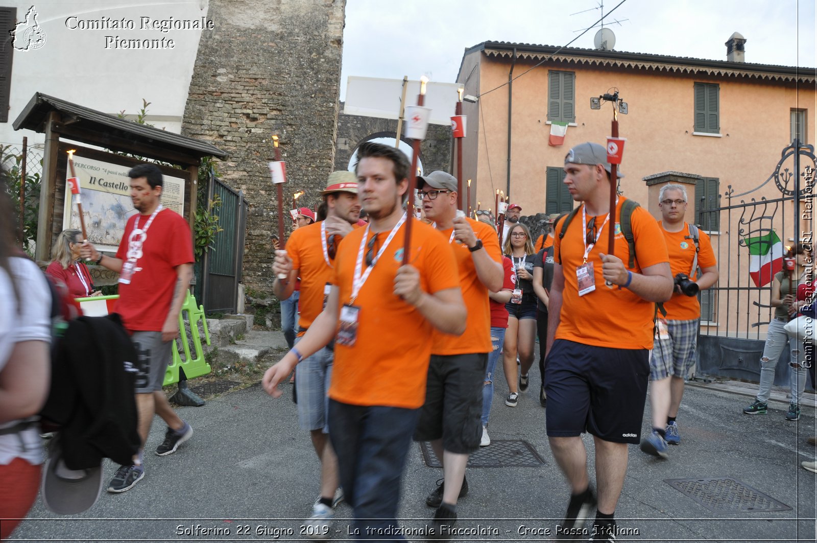 Solferino 22 Giugno 2019 - La tradizionale Fiaccolata - Croce Rossa Italiana - Comitato Regionale del Piemonte