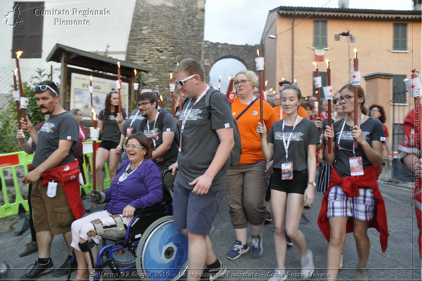 Solferino 22 Giugno 2019 - La tradizionale Fiaccolata - Croce Rossa Italiana - Comitato Regionale del Piemonte