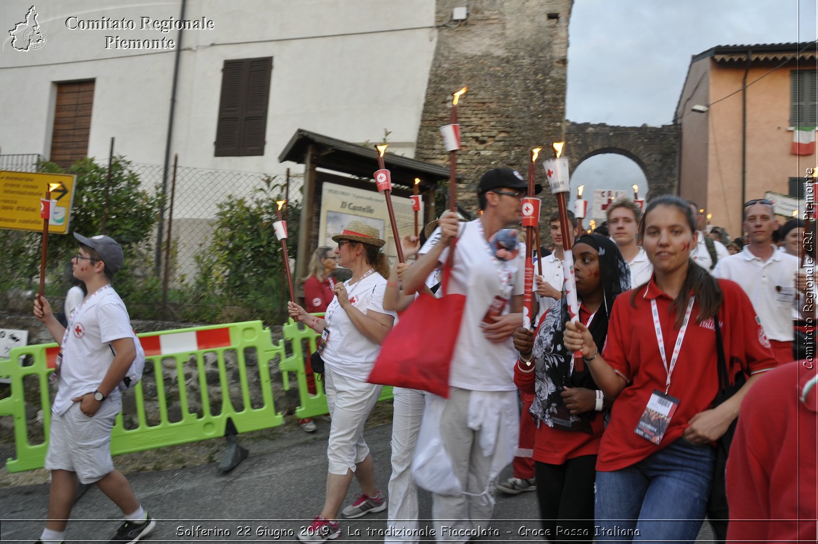 Solferino 22 Giugno 2019 - La tradizionale Fiaccolata - Croce Rossa Italiana - Comitato Regionale del Piemonte