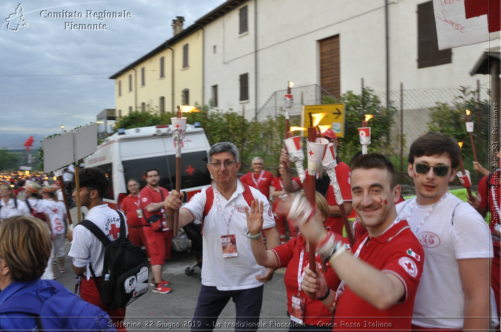 Solferino 22 Giugno 2019 - La tradizionale Fiaccolata - Croce Rossa Italiana - Comitato Regionale del Piemonte