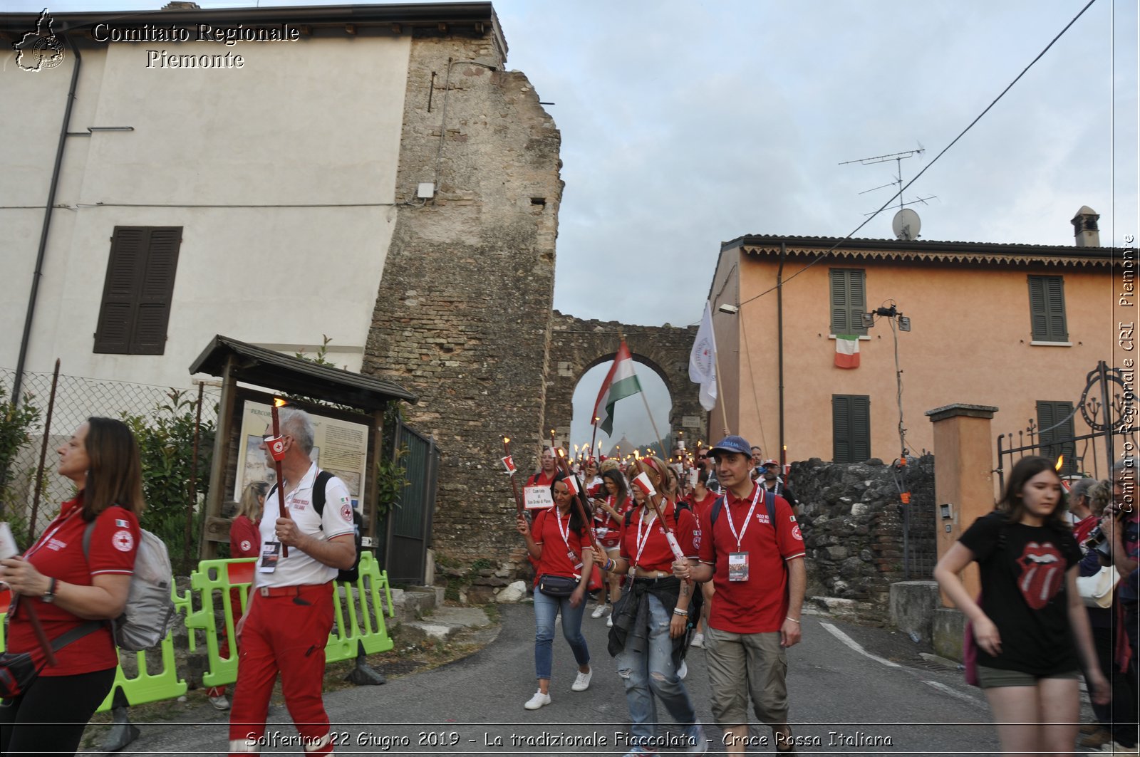 Solferino 22 Giugno 2019 - La tradizionale Fiaccolata - Croce Rossa Italiana - Comitato Regionale del Piemonte