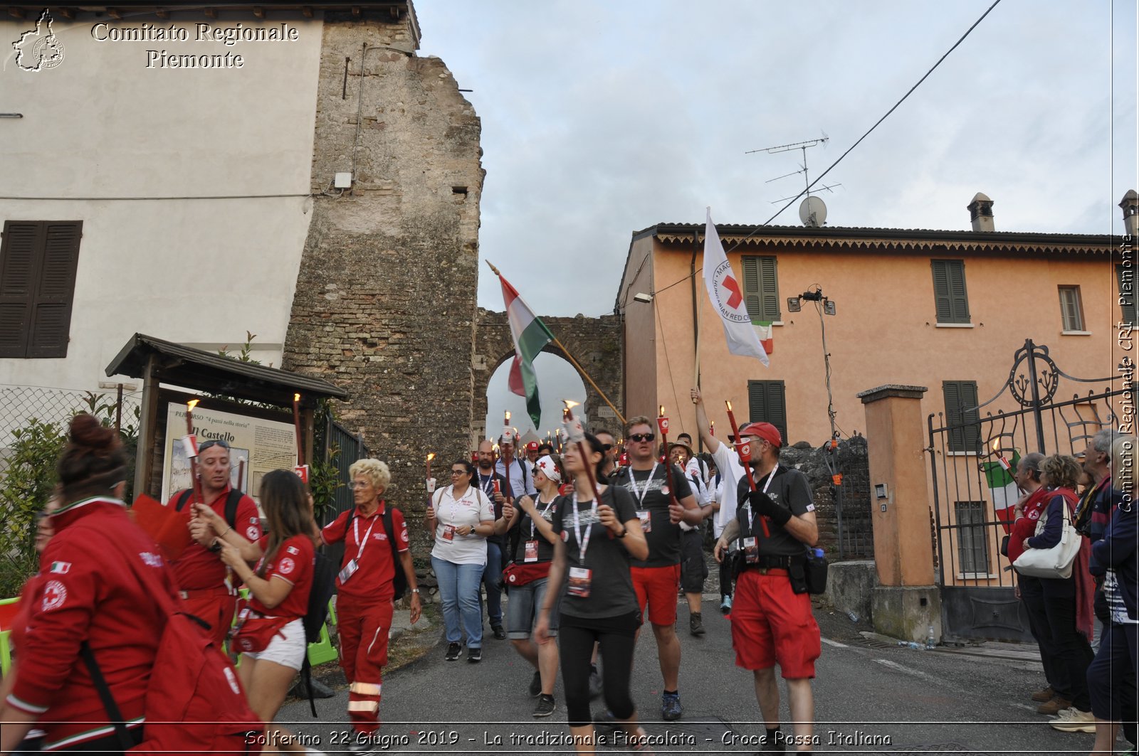 Solferino 22 Giugno 2019 - La tradizionale Fiaccolata - Croce Rossa Italiana - Comitato Regionale del Piemonte