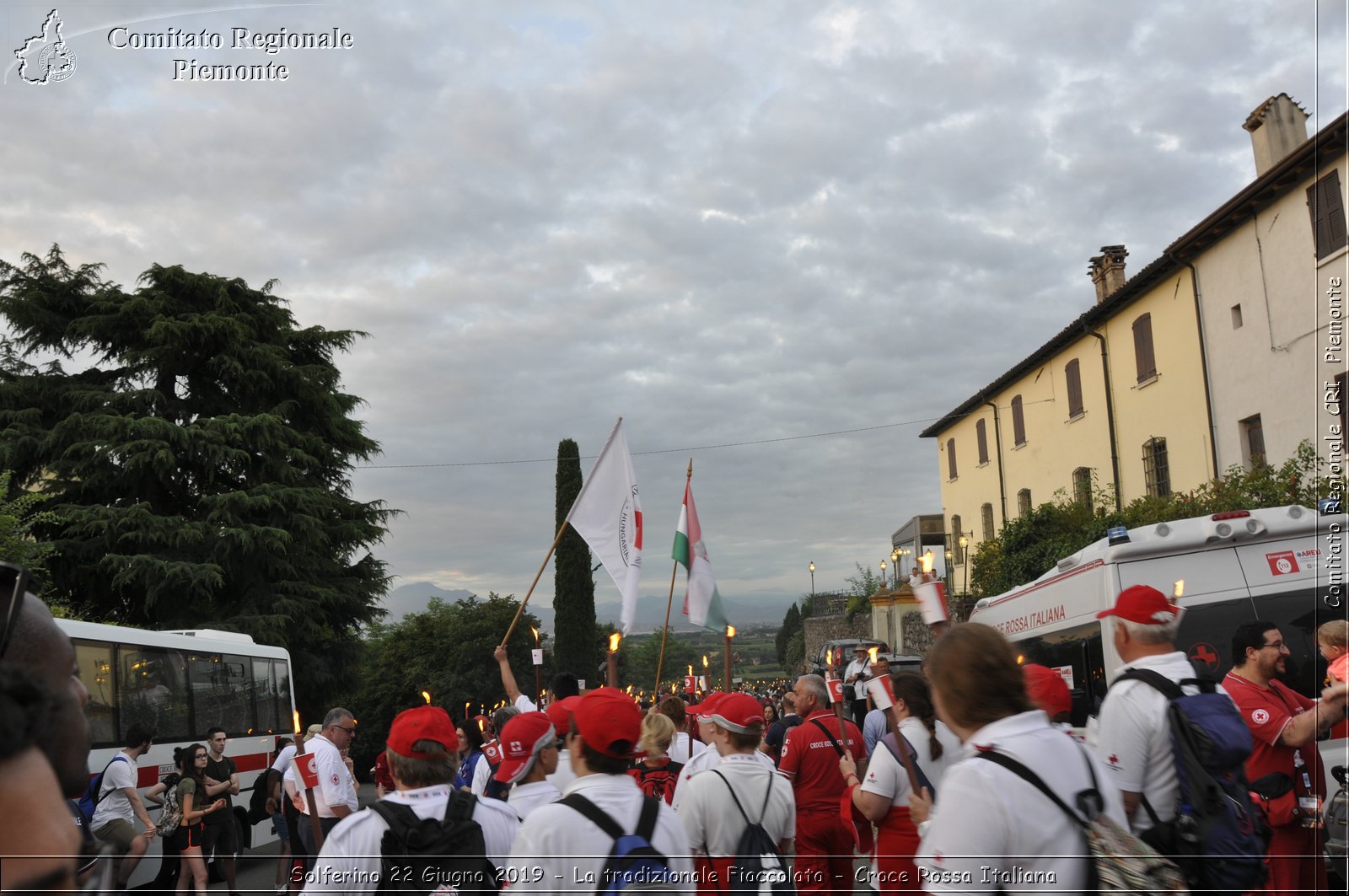 Solferino 22 Giugno 2019 - La tradizionale Fiaccolata - Croce Rossa Italiana - Comitato Regionale del Piemonte