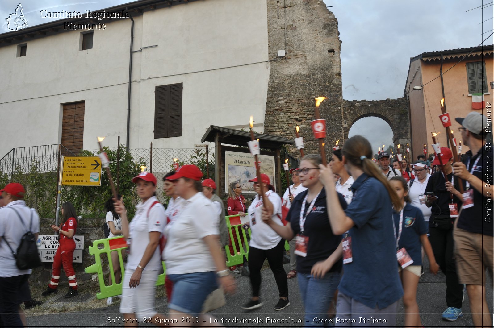 Solferino 22 Giugno 2019 - La tradizionale Fiaccolata - Croce Rossa Italiana - Comitato Regionale del Piemonte