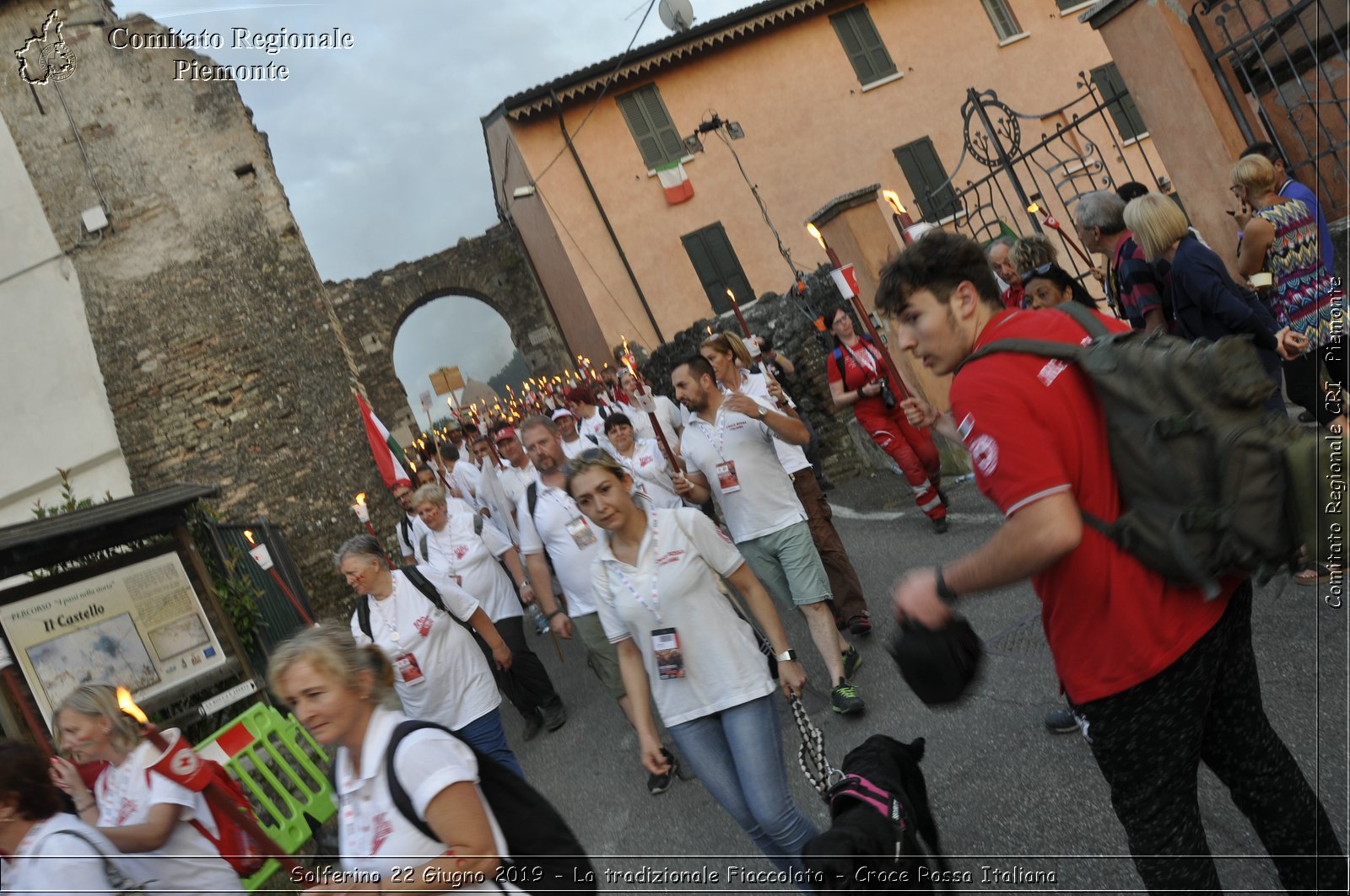 Solferino 22 Giugno 2019 - La tradizionale Fiaccolata - Croce Rossa Italiana - Comitato Regionale del Piemonte