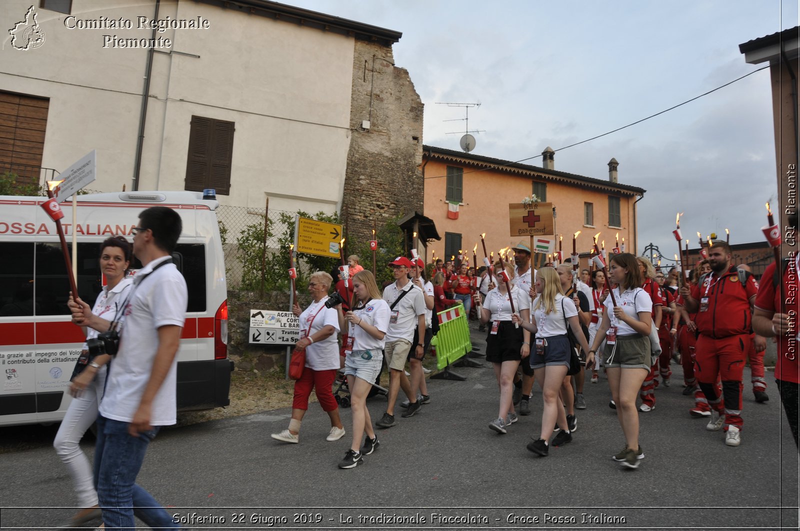 Solferino 22 Giugno 2019 - La tradizionale Fiaccolata - Croce Rossa Italiana - Comitato Regionale del Piemonte