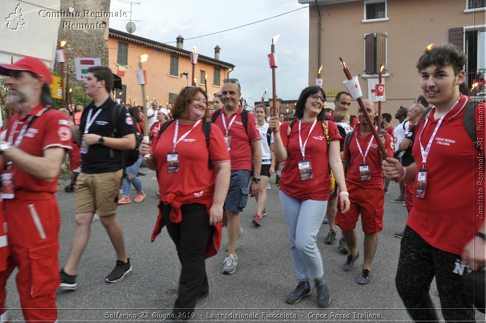 Solferino 22 Giugno 2019 - La tradizionale Fiaccolata - Croce Rossa Italiana - Comitato Regionale del Piemonte