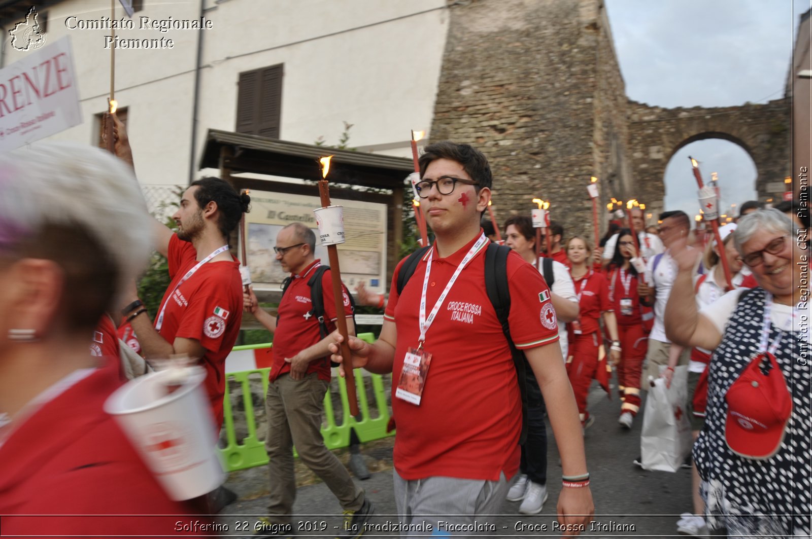 Solferino 22 Giugno 2019 - La tradizionale Fiaccolata - Croce Rossa Italiana - Comitato Regionale del Piemonte