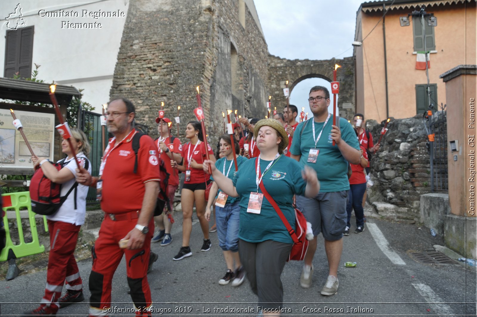 Solferino 22 Giugno 2019 - La tradizionale Fiaccolata - Croce Rossa Italiana - Comitato Regionale del Piemonte