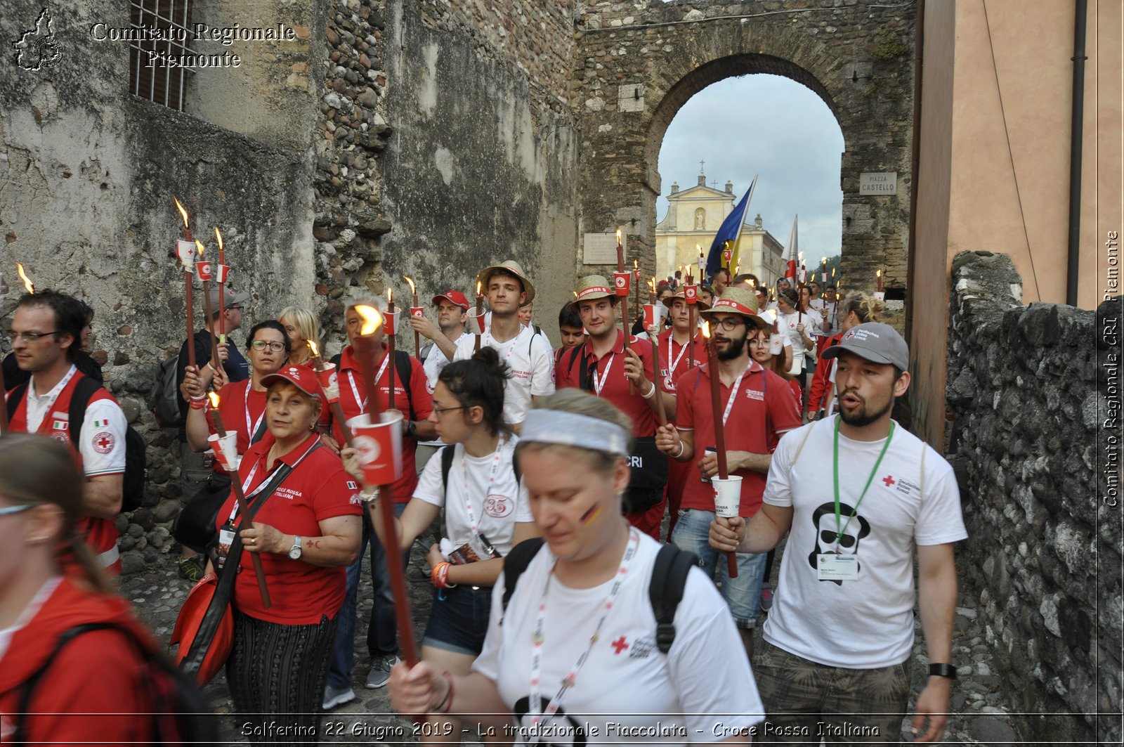 Solferino 22 Giugno 2019 - La tradizionale Fiaccolata - Croce Rossa Italiana - Comitato Regionale del Piemonte