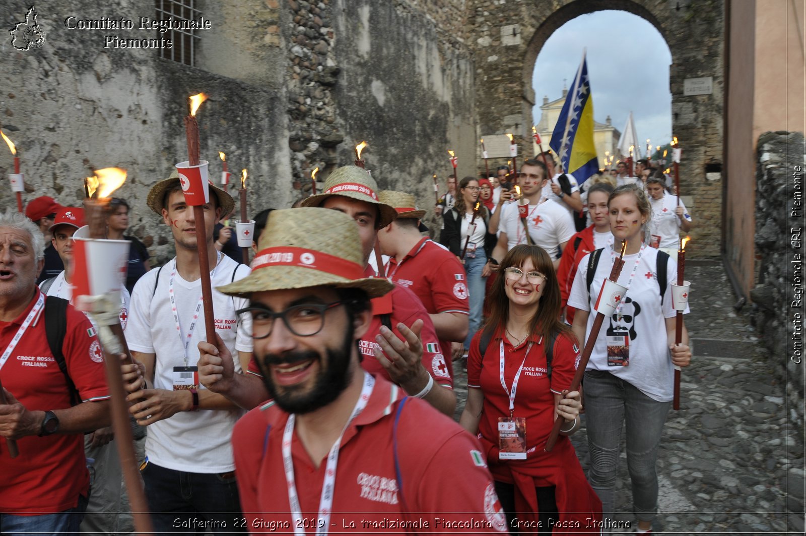 Solferino 22 Giugno 2019 - La tradizionale Fiaccolata - Croce Rossa Italiana - Comitato Regionale del Piemonte