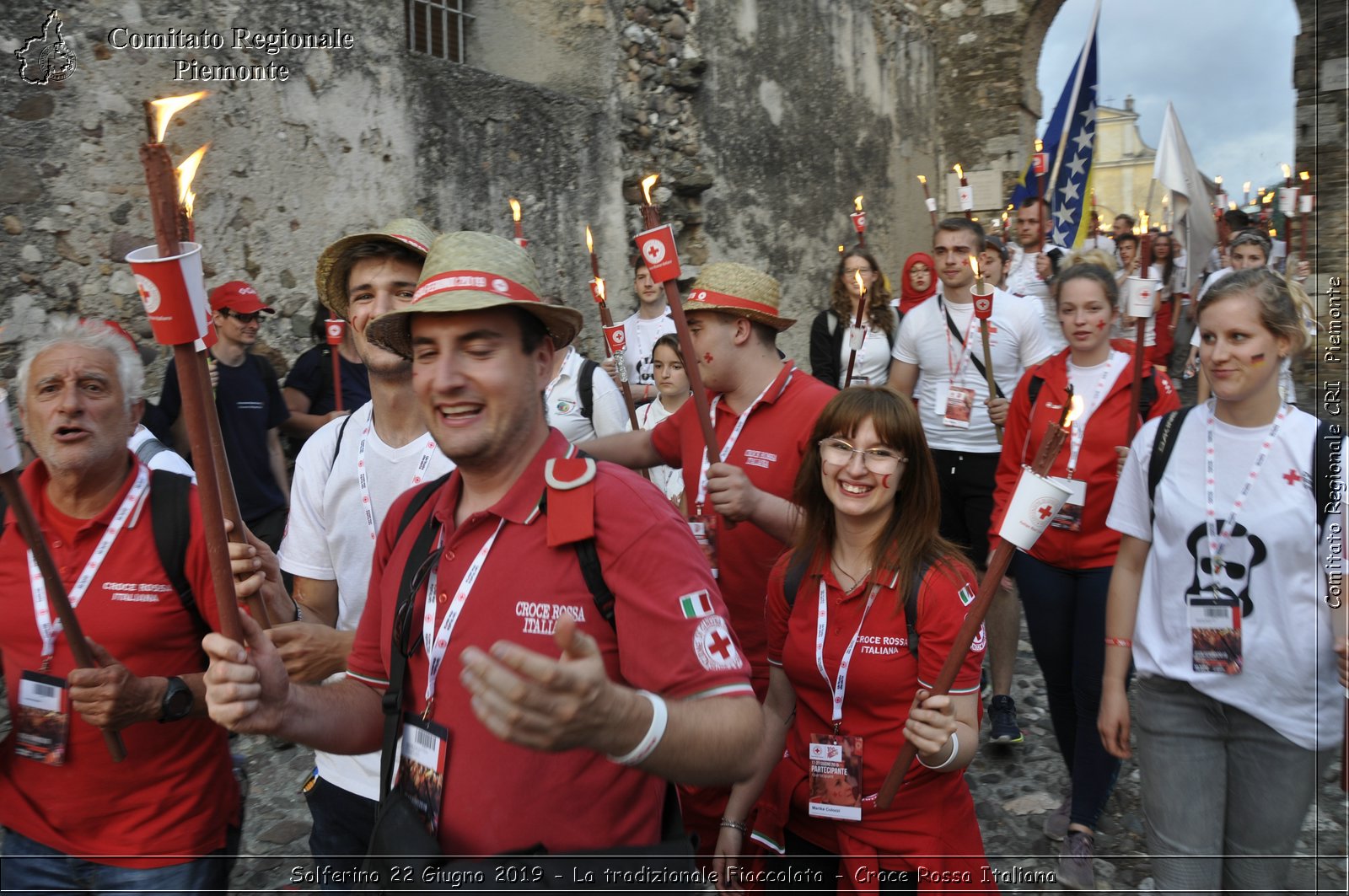 Solferino 22 Giugno 2019 - La tradizionale Fiaccolata - Croce Rossa Italiana - Comitato Regionale del Piemonte