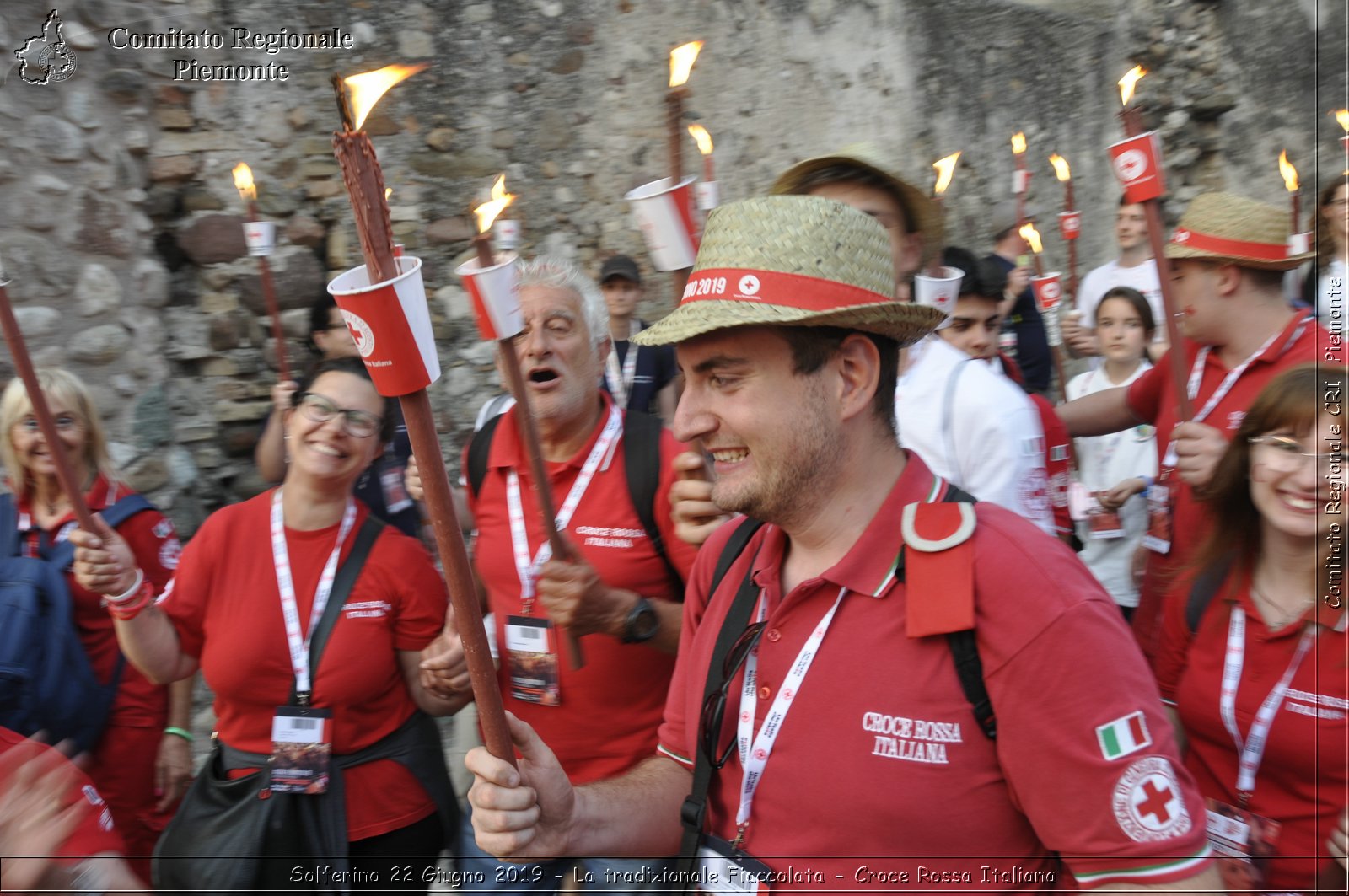 Solferino 22 Giugno 2019 - La tradizionale Fiaccolata - Croce Rossa Italiana - Comitato Regionale del Piemonte