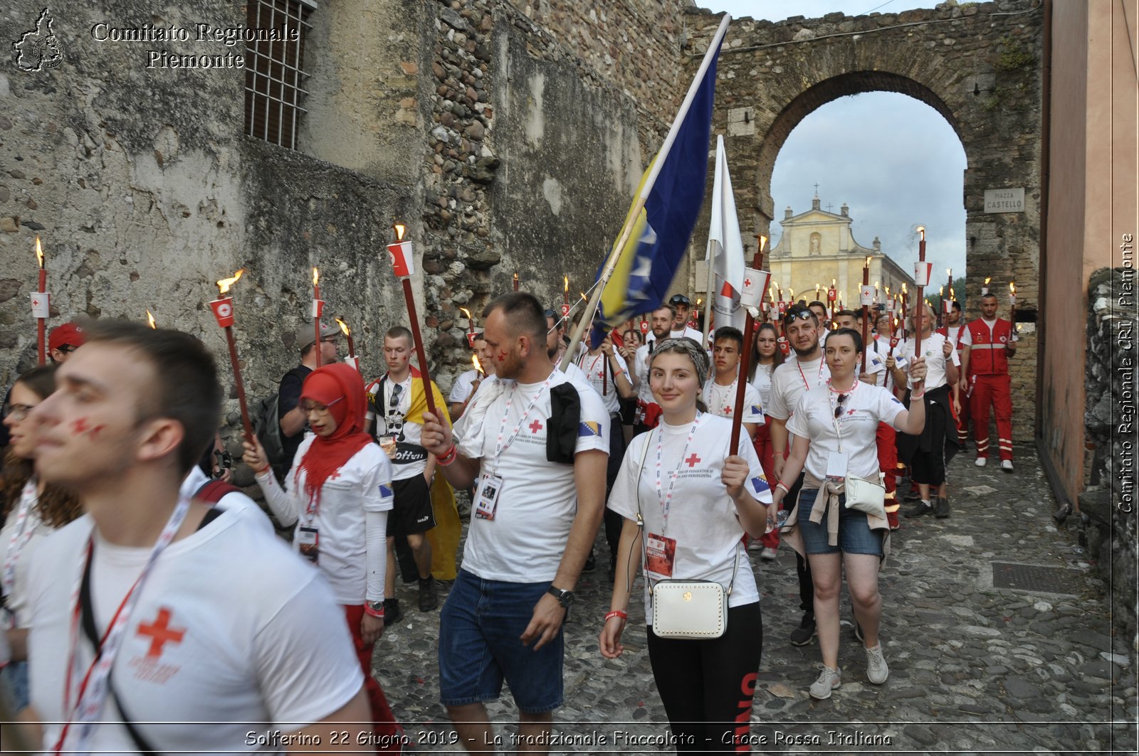 Solferino 22 Giugno 2019 - La tradizionale Fiaccolata - Croce Rossa Italiana - Comitato Regionale del Piemonte