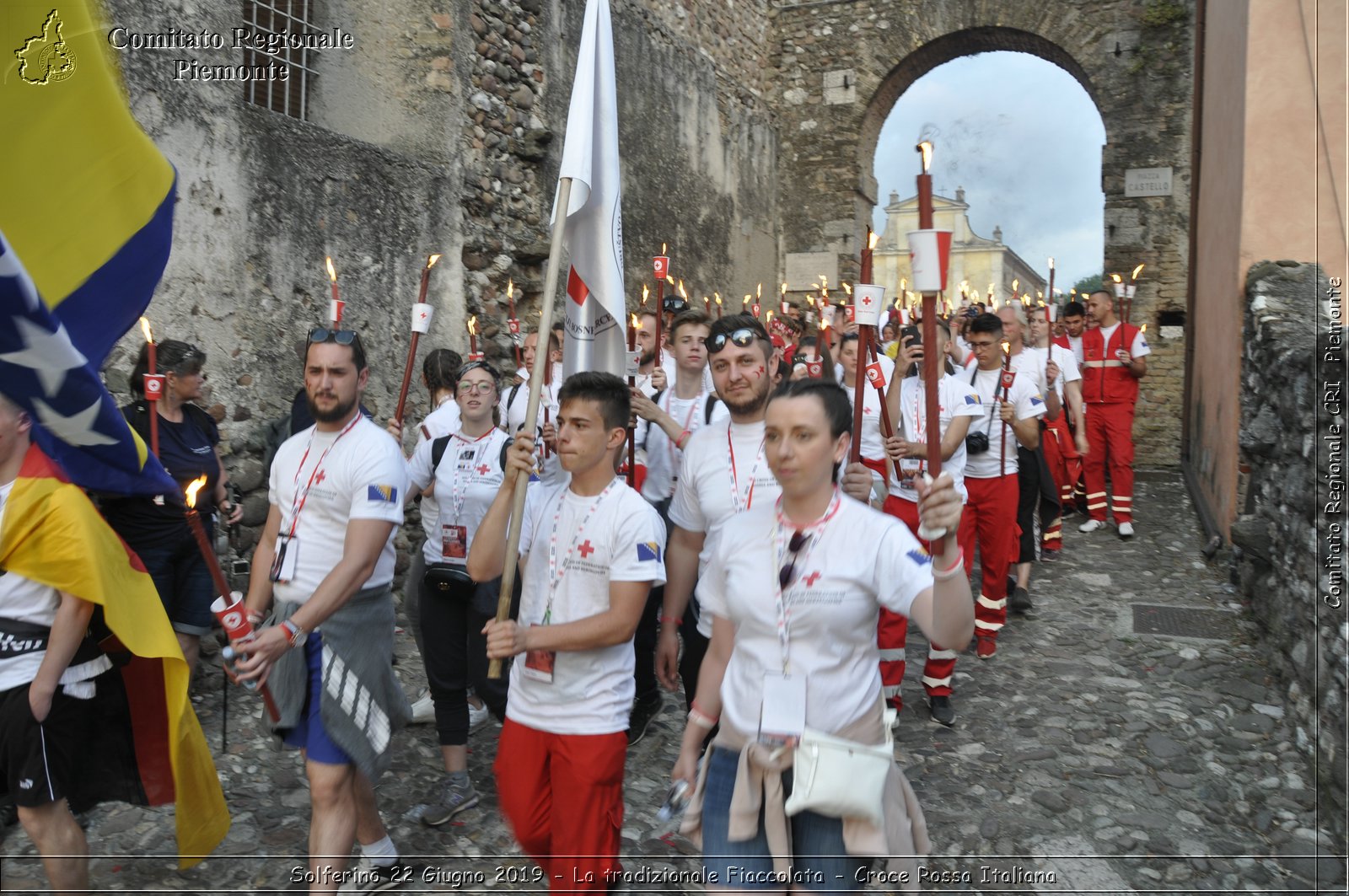 Solferino 22 Giugno 2019 - La tradizionale Fiaccolata - Croce Rossa Italiana - Comitato Regionale del Piemonte