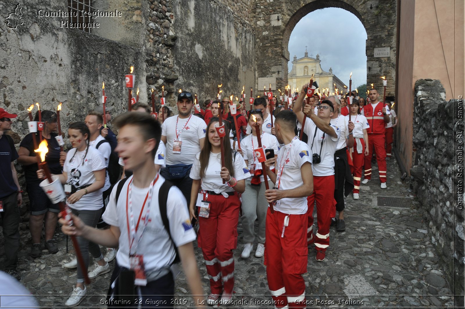 Solferino 22 Giugno 2019 - La tradizionale Fiaccolata - Croce Rossa Italiana - Comitato Regionale del Piemonte