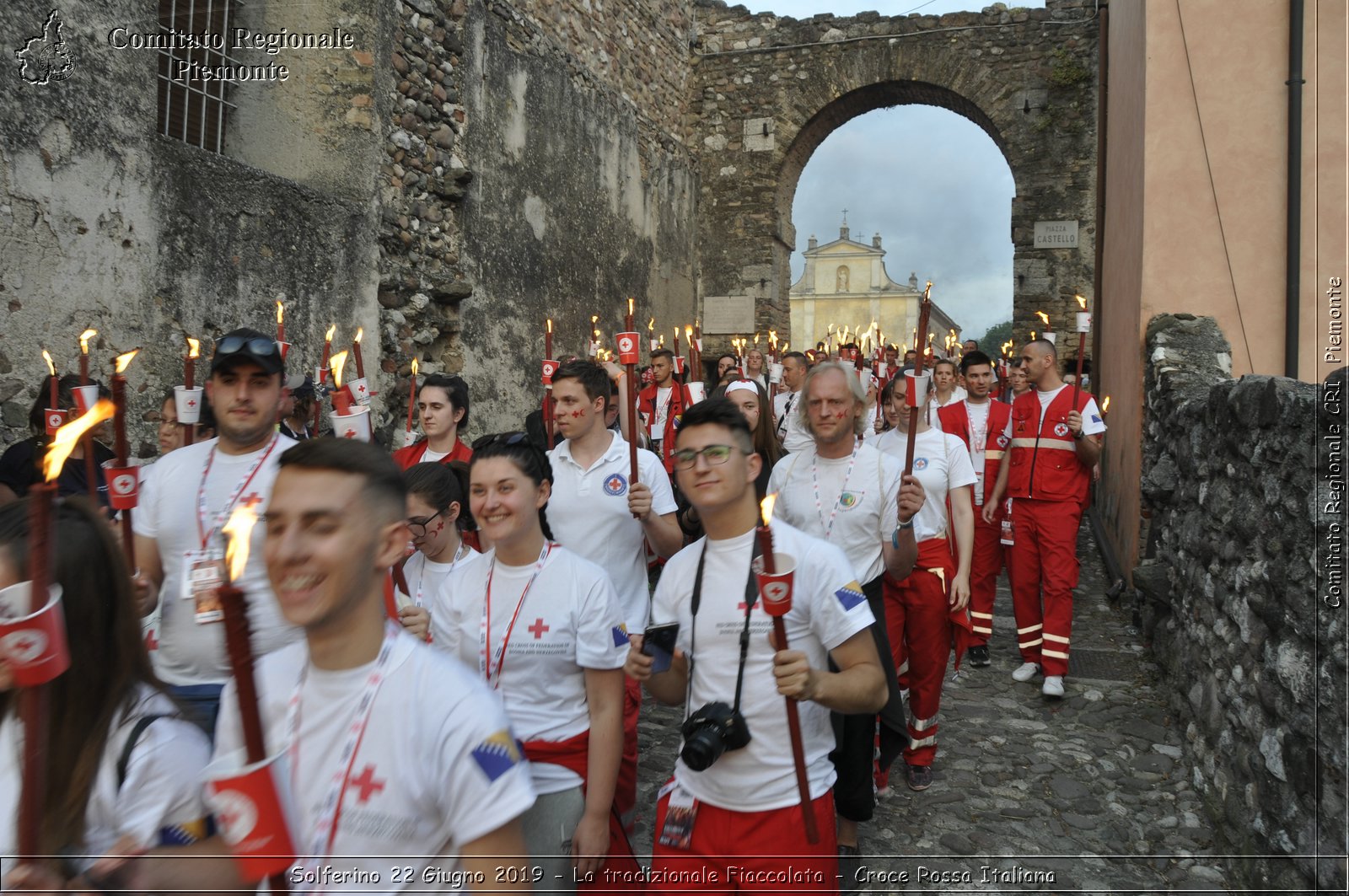 Solferino 22 Giugno 2019 - La tradizionale Fiaccolata - Croce Rossa Italiana - Comitato Regionale del Piemonte